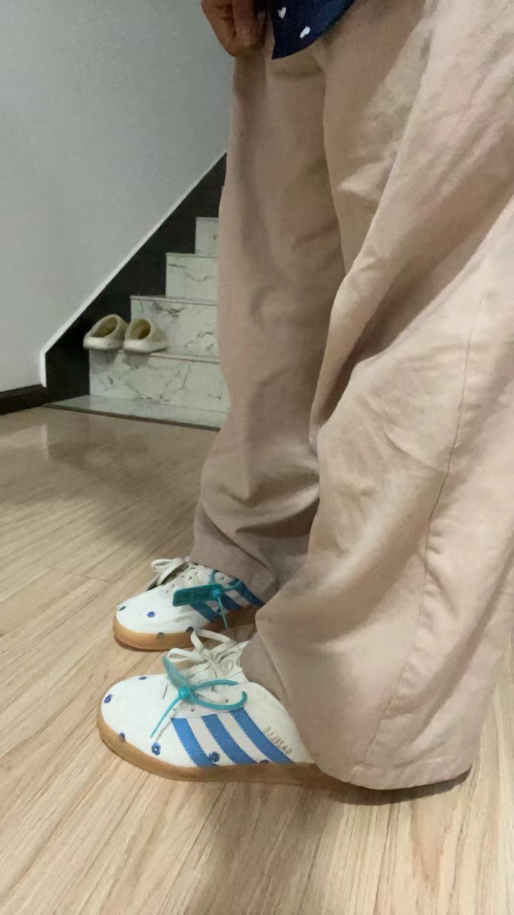 custom review-Adidas Originals Gazelle 'Цветочный Бежевый Светло-Синий' Низкие Кроссовки для скейтбординга Женские Серые