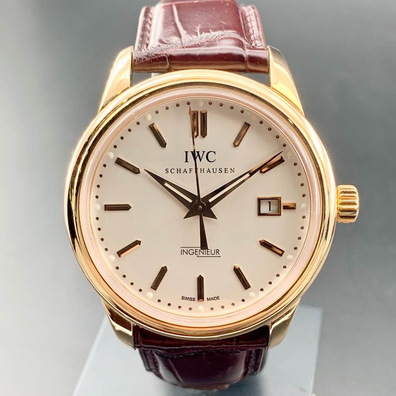 万国/iwc 工程师系列 复刻版 iw323303 自动机械男士腕表 象牙色表盘