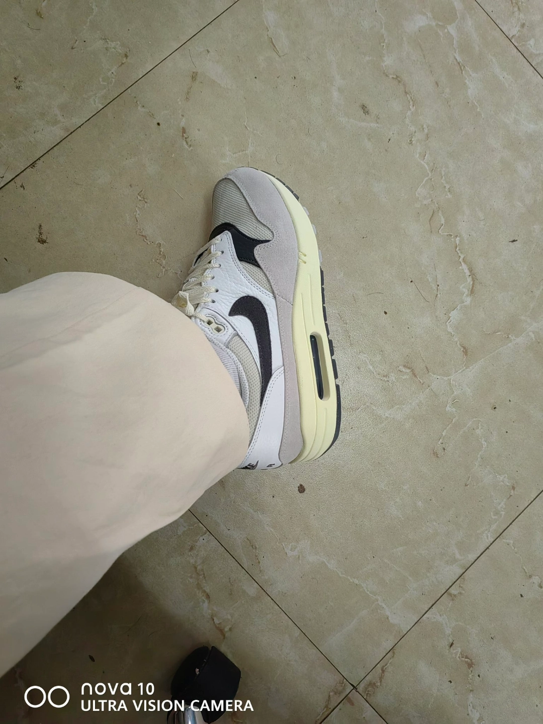 custom review-Nike Air Max 1 Low Топ Повседневные Беговые Кроссовки Мужские Белый Серый Черный