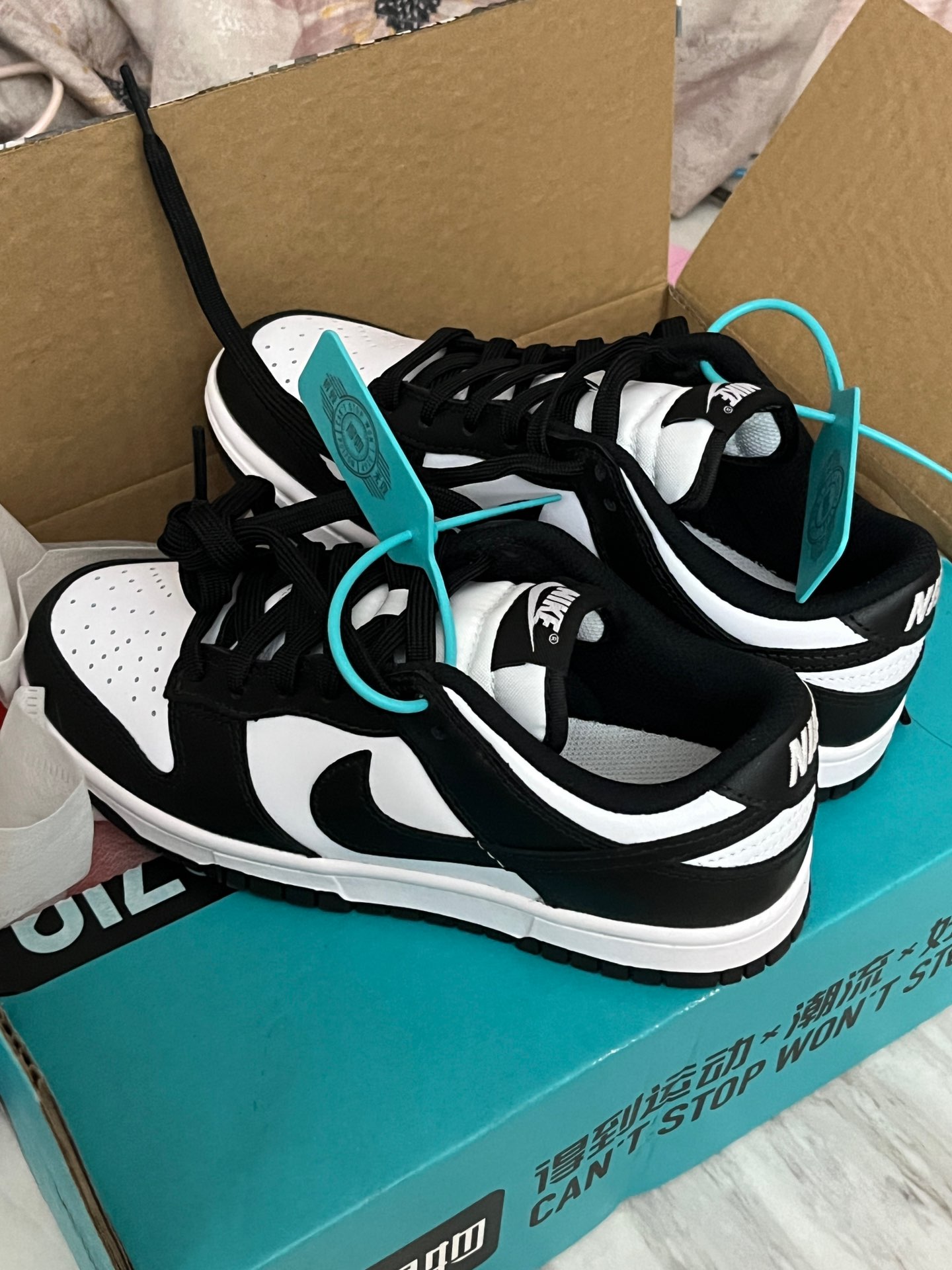 custom review-Nike Dunk 'Белый Черный' Панда Устойчивые к истиранию Низкие Кроссовки для скейтбординга Женские Черный белый