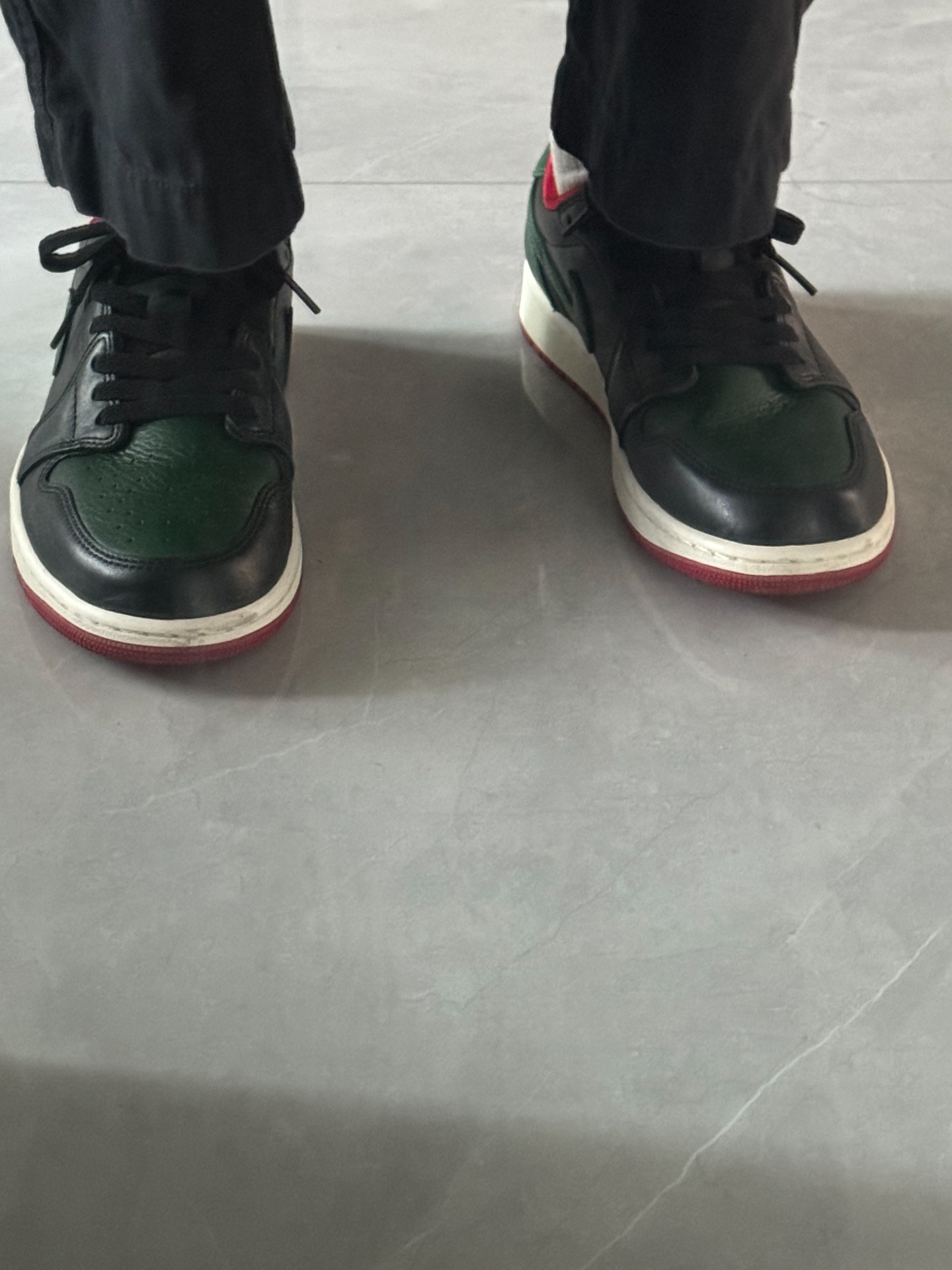 custom review-Jordan Air Jordan 1 Low Топ Винтажные Баскетбольные Кроссовки Женские Черный Зеленый