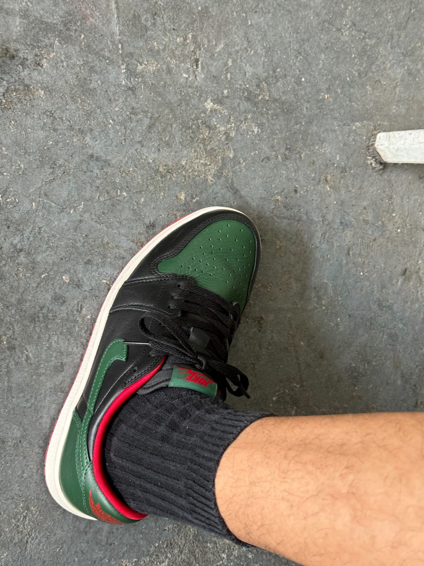 custom review-Jordan Air Jordan 1 Low Топ Винтажные Баскетбольные Кроссовки Женские Черный Зеленый