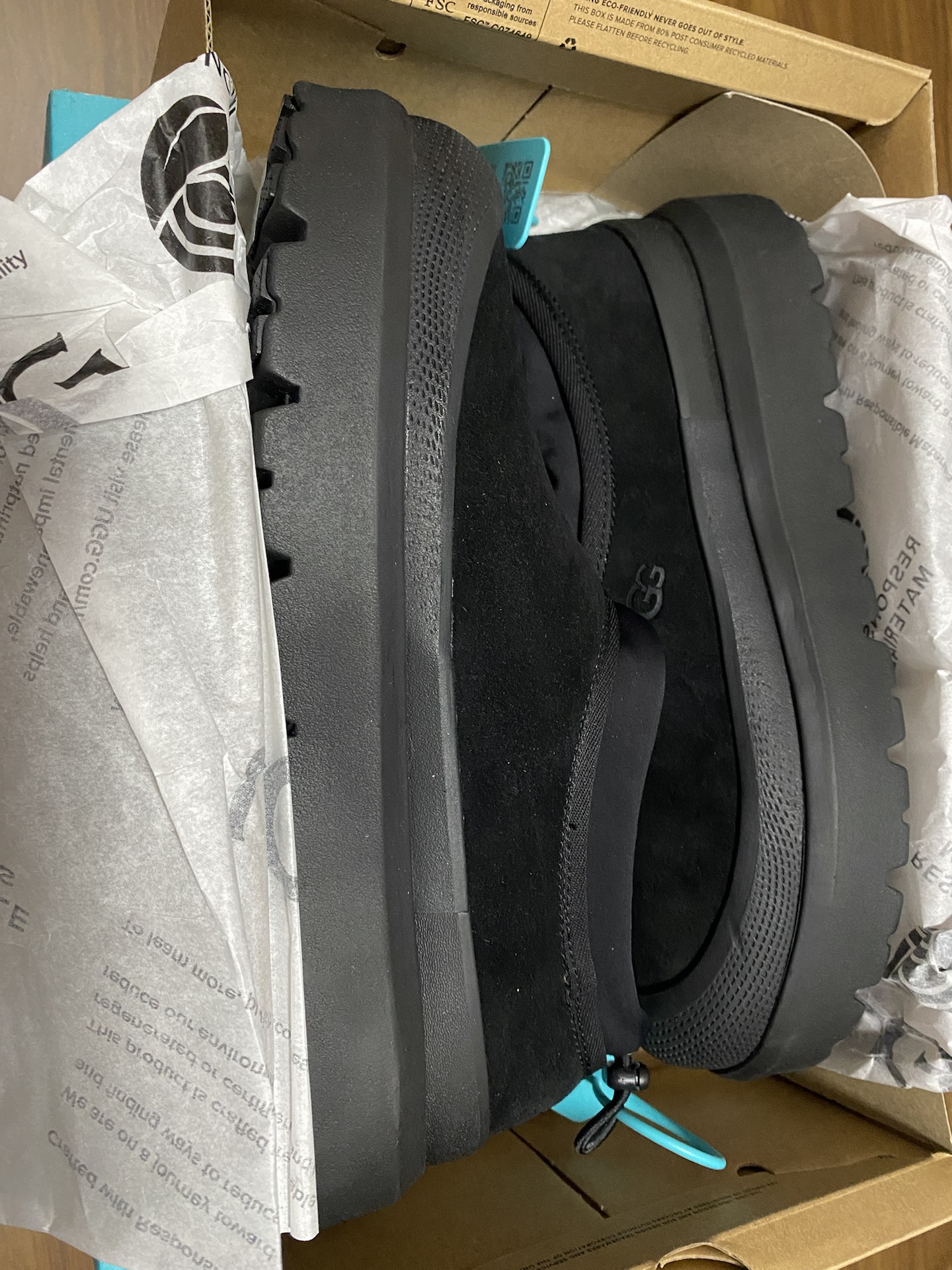 custom review-UGG Низкий топ Повседневная обувь Мужская Черная