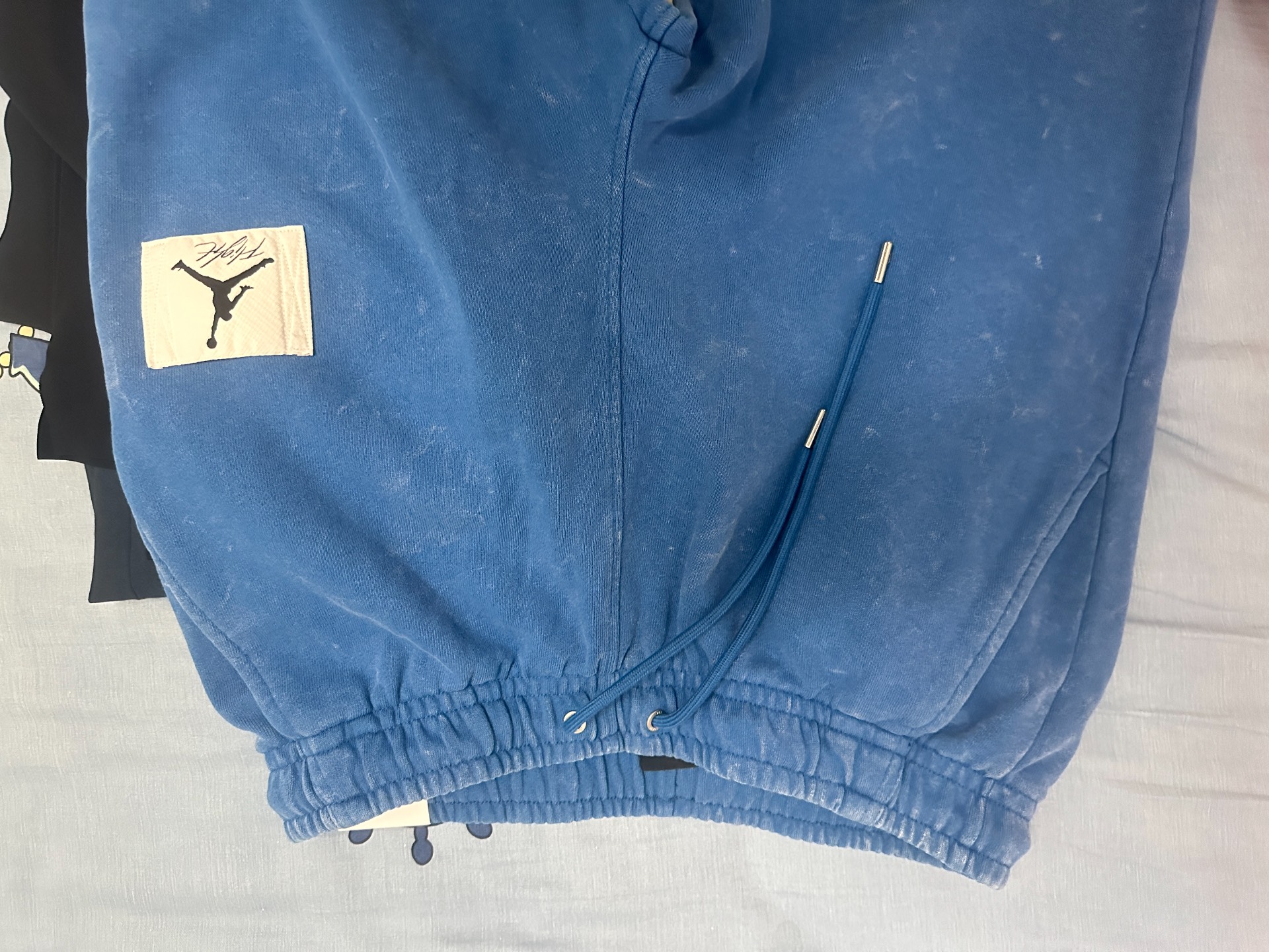 custom review-JORDAN Pure Blue Men's Knitted Training Pants Джордан Чистый Синий Мужские Вязаные Тренировочные Штаны