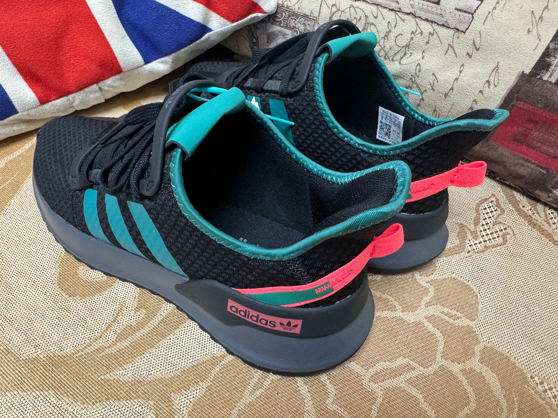 custom review-Adidas Originals U_Path Run Slip-resistant Abrasion-resistant Low Top Casual Men's Black Green Adidas Originals U_Path Run Противоскользящий Устойчивый к истиранию Низкий Топ Повседневный Мужской Черный Зеленый