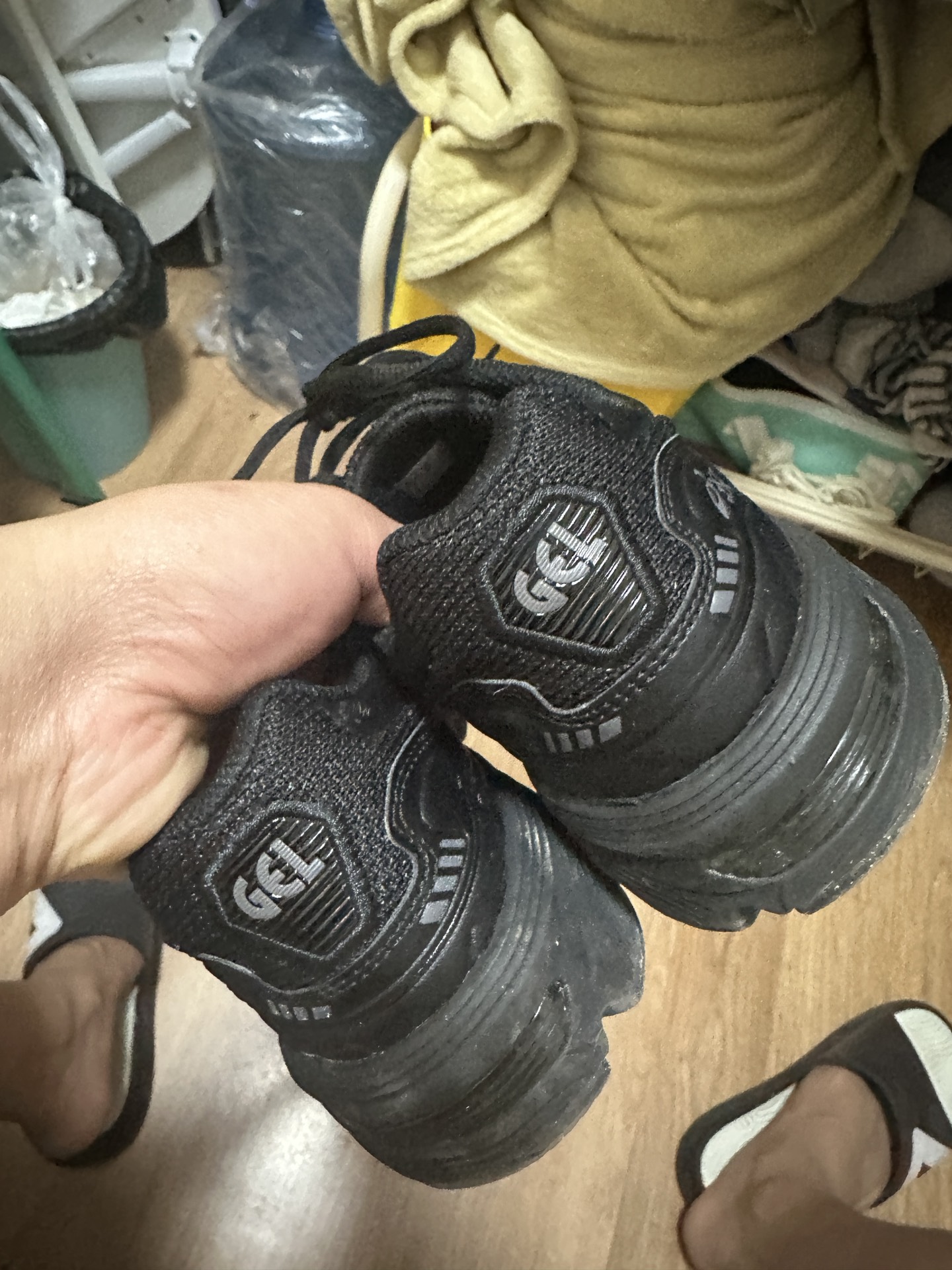 custom review-Asics Gel 1090 Текстиль Синтетическая кожа Низкий верх Повседневная обувь Унисекс Черный Серый