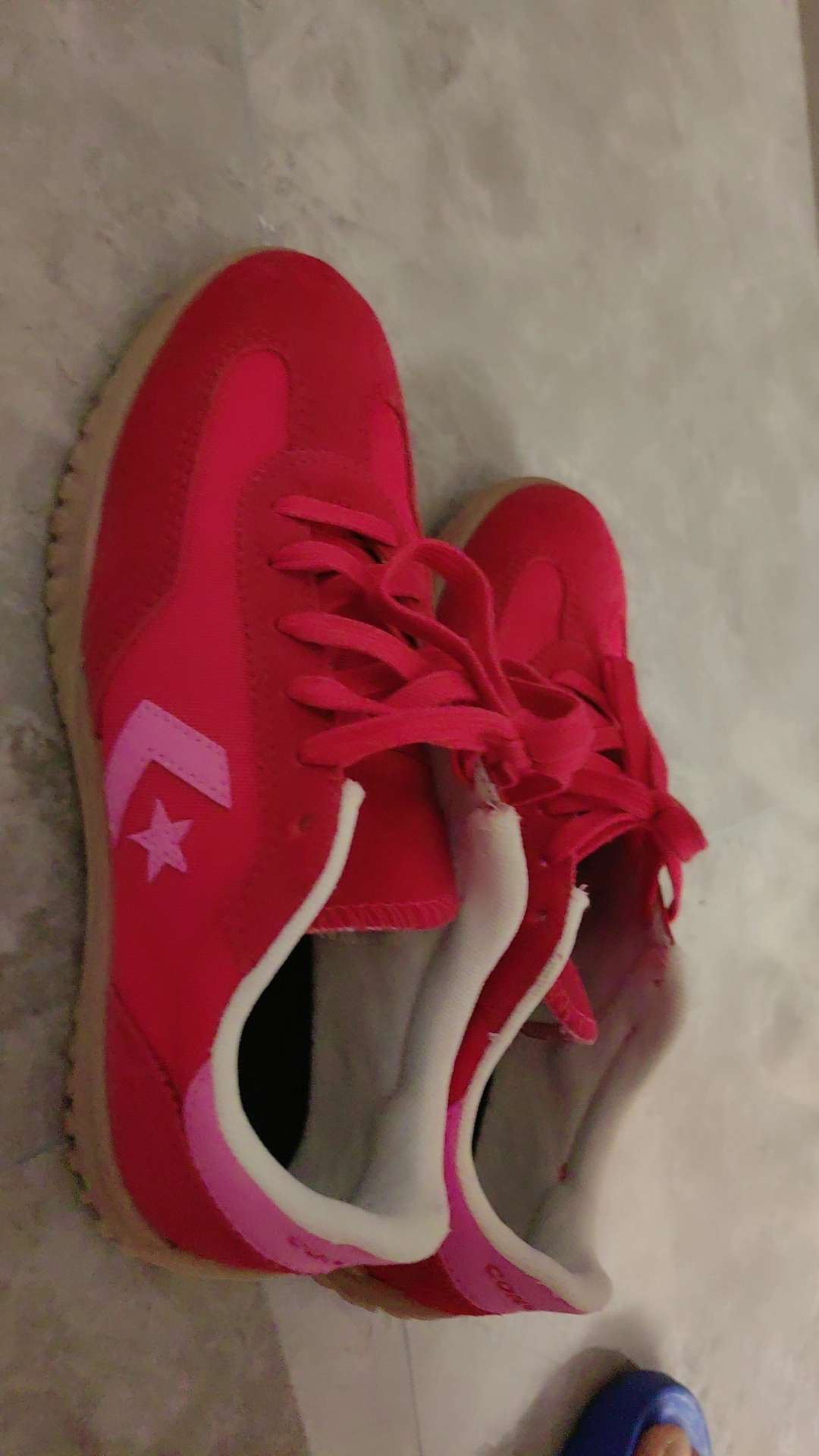 custom review-Конверс Run Star Trainer Винтажная модель устойчивая к истиранию низкий верх повседневная обувь унисекс красный