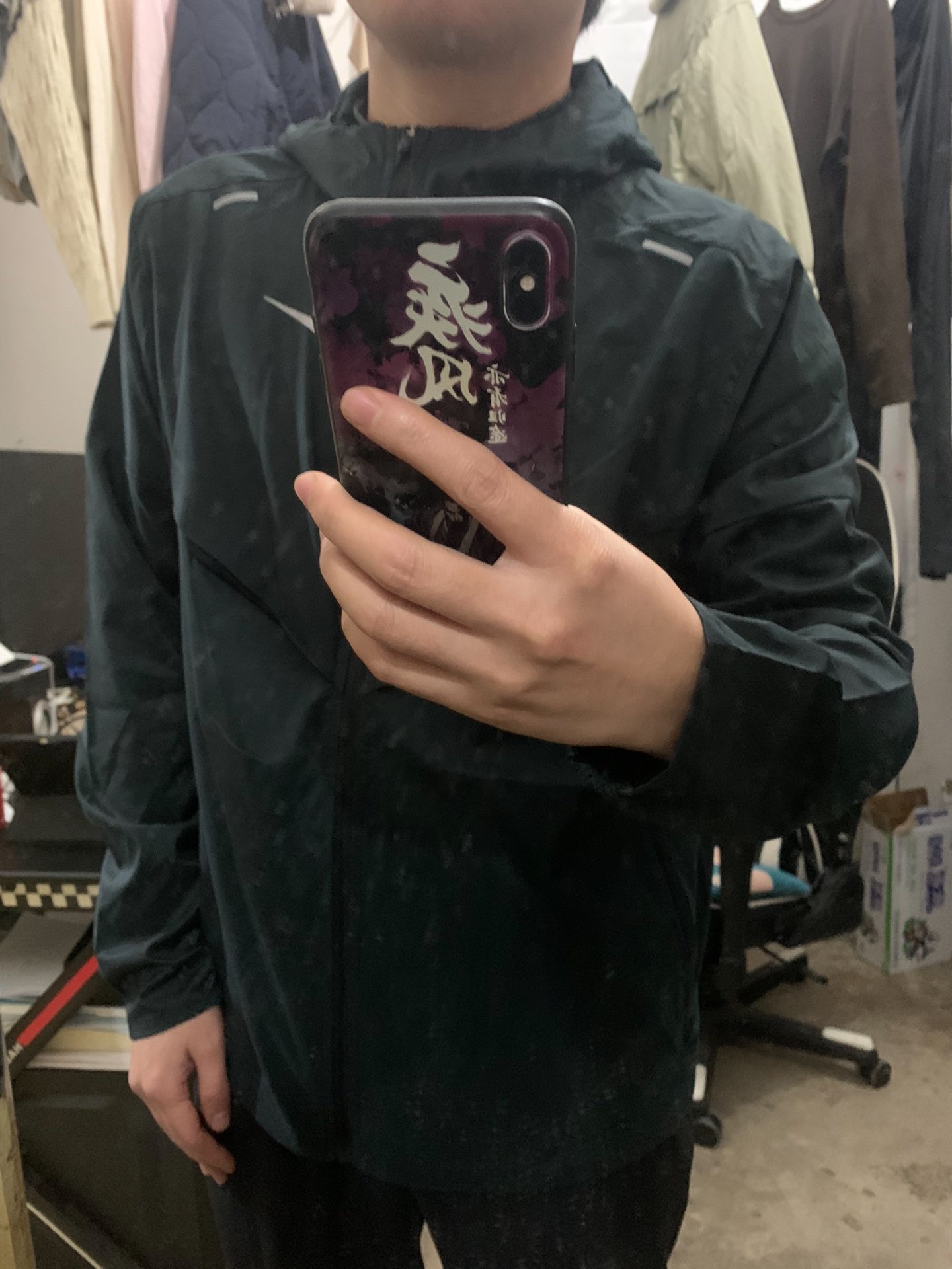 custom review-Nike WINDRUNNER Куртка Весна Мужская Черная