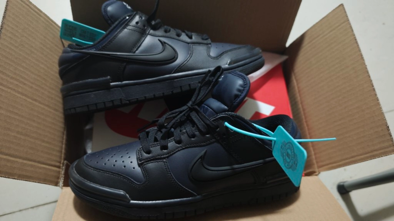 custom review-Nike Dunk Low Топ Скейтборд Кроссовки Женские Морской Синий