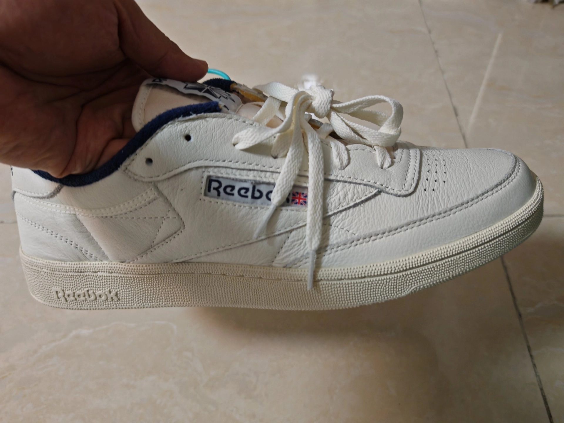 custom review-Reebok CLUB C 85 VINTAGE Устойчивые к истиранию низкие скейтборд-кроссовки унисекс бежевые