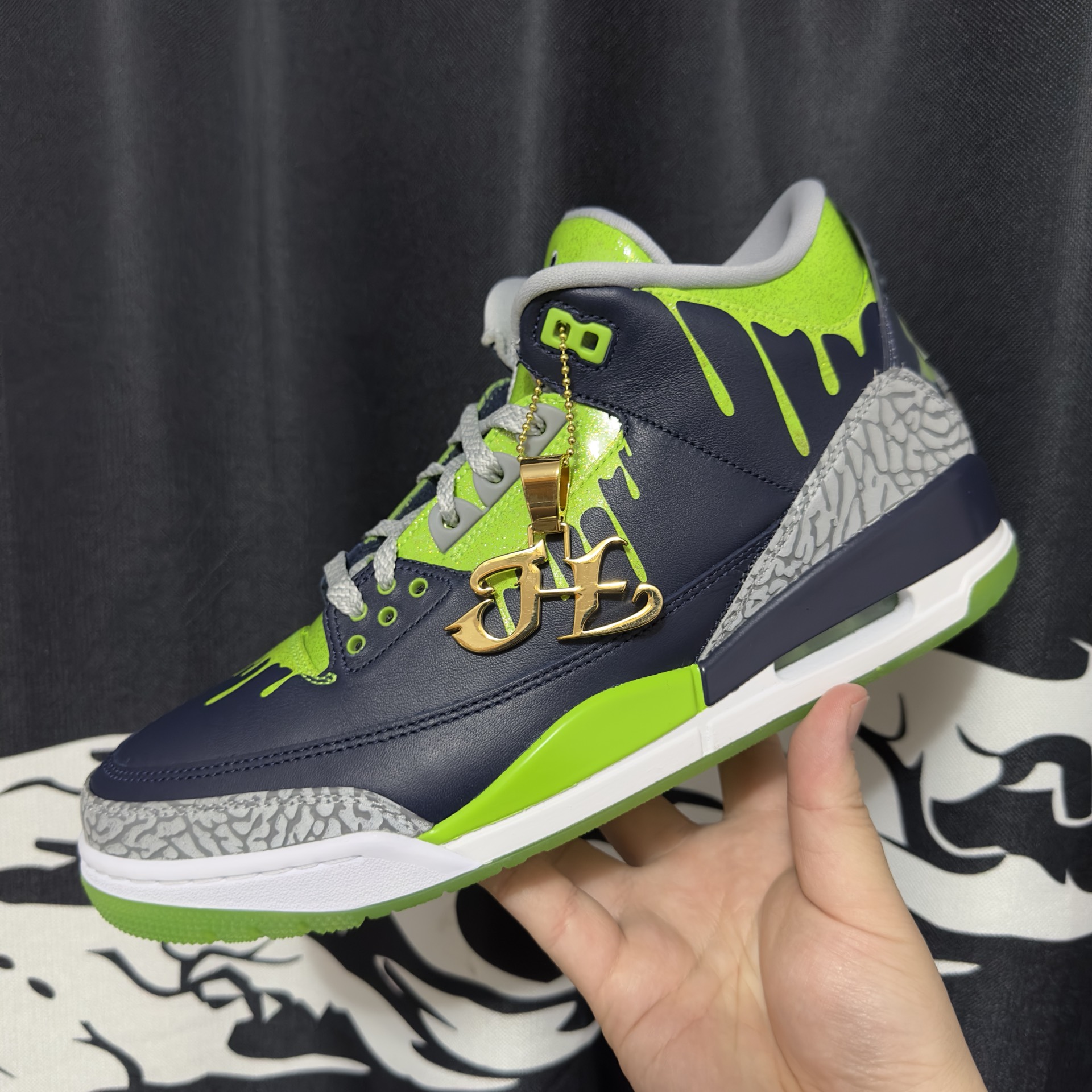 custom review-Doernbecher Трюковая доска x Jordan Air Джордан 3 Трендово MID Топ Винтажные баскетбольные кроссовки Унисекс