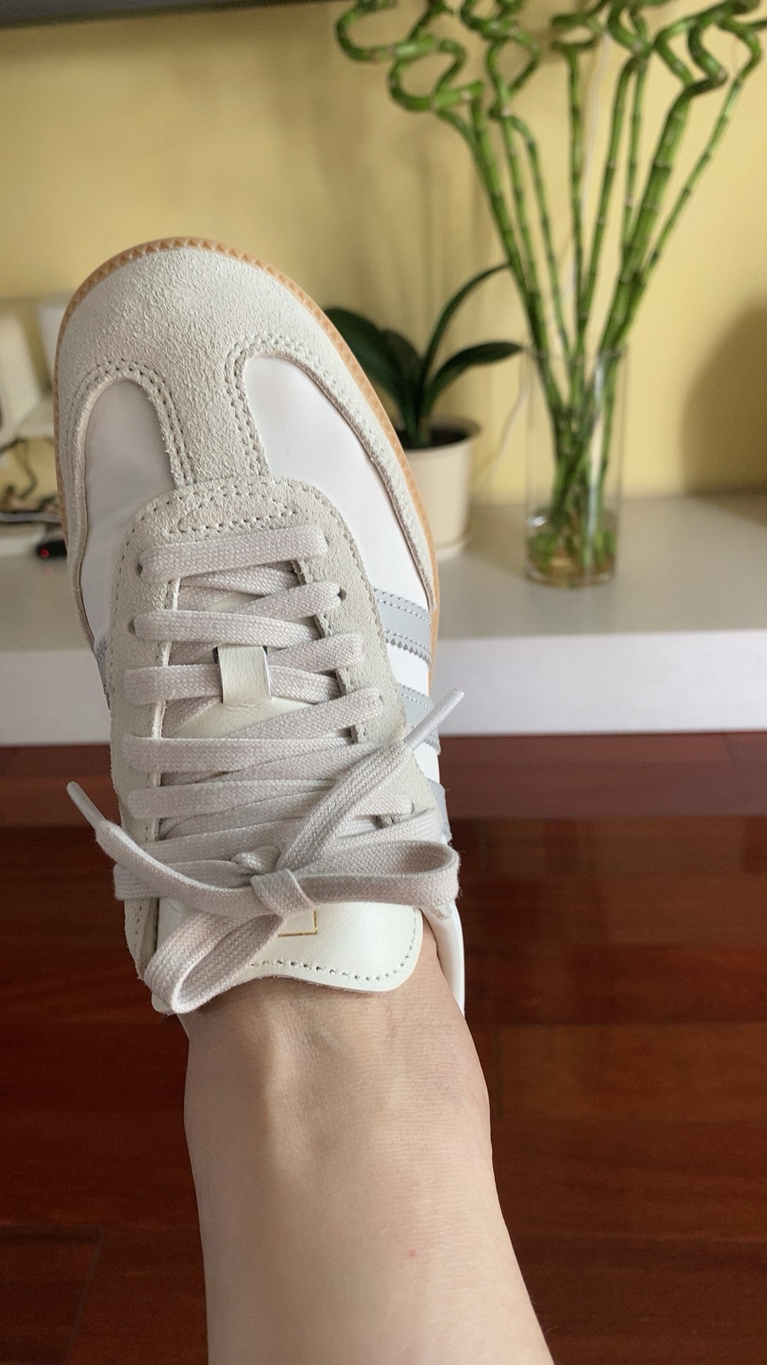 custom review-Adidas Originals SAMBA OG Устойчивые к истиранию низкие скейтборд-кроссовки Унисекс Серый Белый