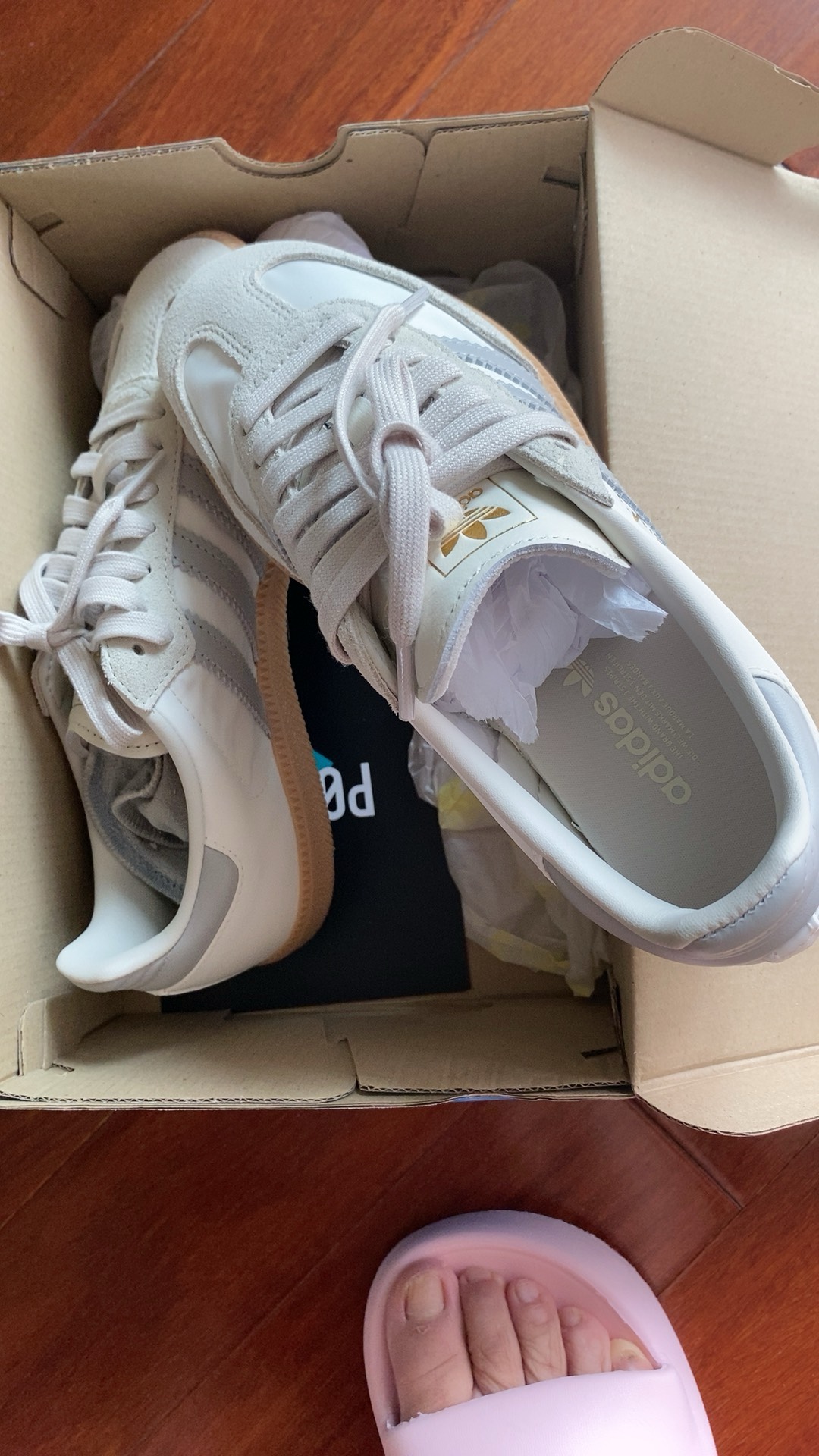 custom review-Adidas Originals SAMBA OG Устойчивые к истиранию низкие скейтборд-кроссовки Унисекс Серый Белый