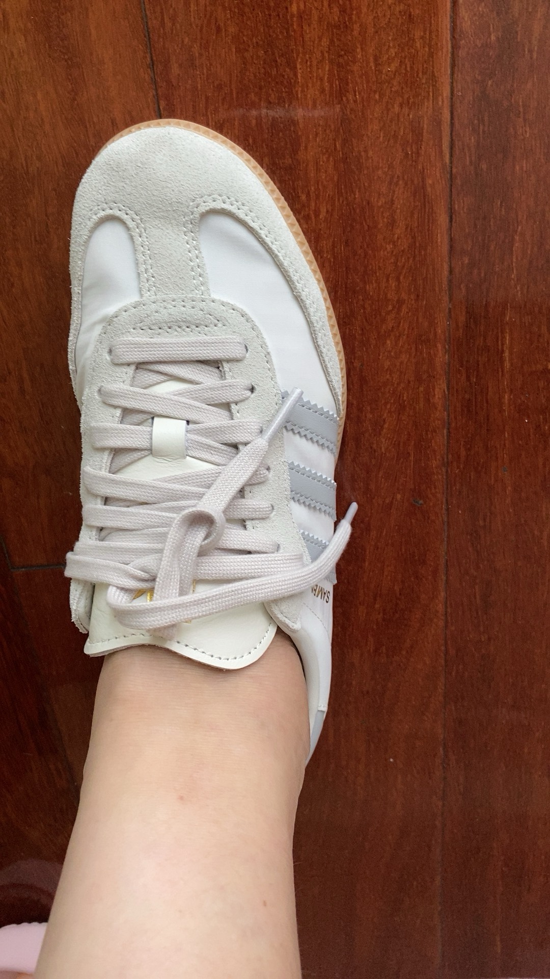 custom review-Adidas Originals SAMBA OG Устойчивые к истиранию низкие скейтборд-кроссовки Унисекс Серый Белый