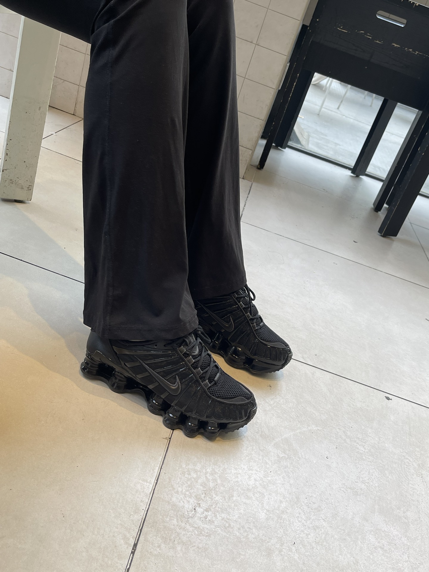 custom review-Nike Shox TL Series Устойчивый к истиранию Низкий Топ Повседневные Городские Кроссовки для Коммуникативных Беговых Женские Черные