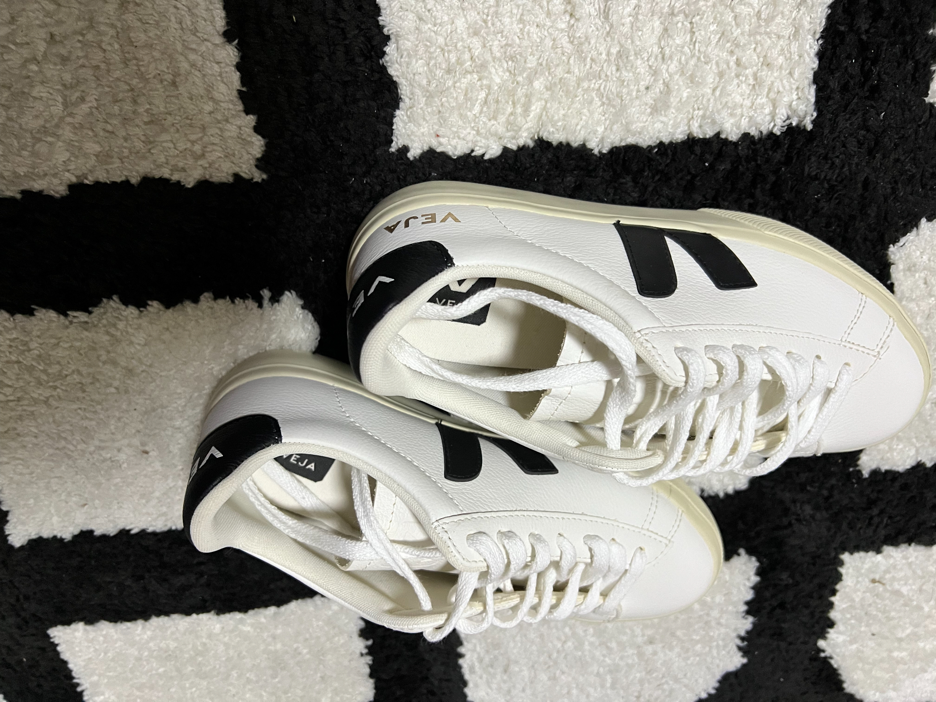 custom review-VEJA Campo Кожа Низкие Кроссовки для скейтбординга Унисекс Белый Черный