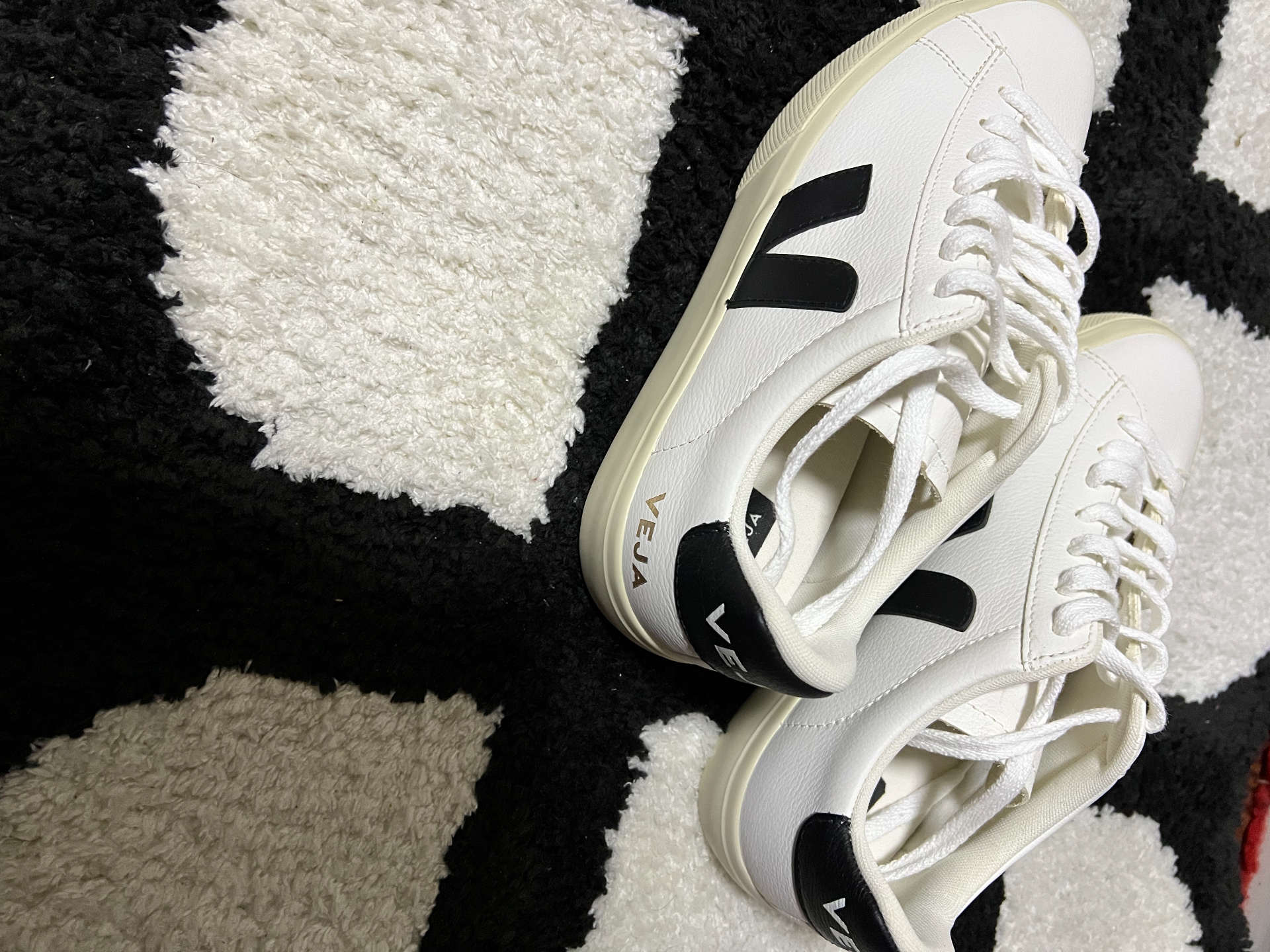 custom review-VEJA Campo Кожа Низкие Кроссовки для скейтбординга Унисекс Белый Черный
