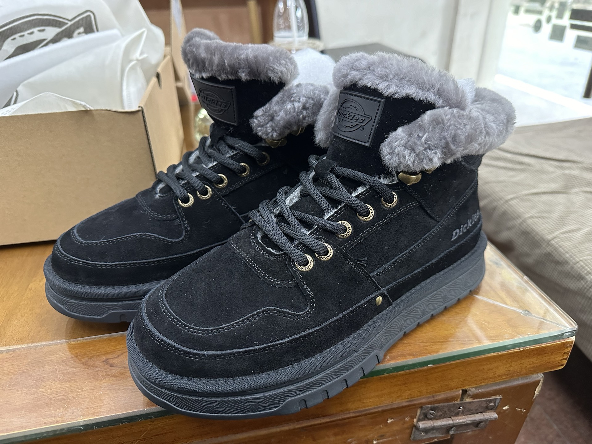 custom review-Dickies Термостойкие сноубутсы 11,5 см мужские черные