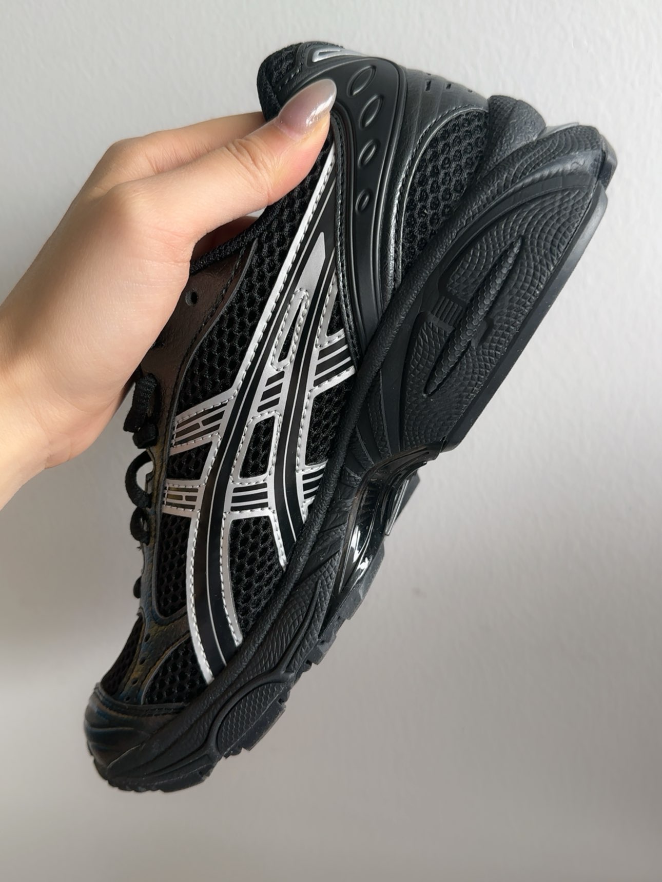 custom review-Asics Gel Kayano 14 Black Pure Silver