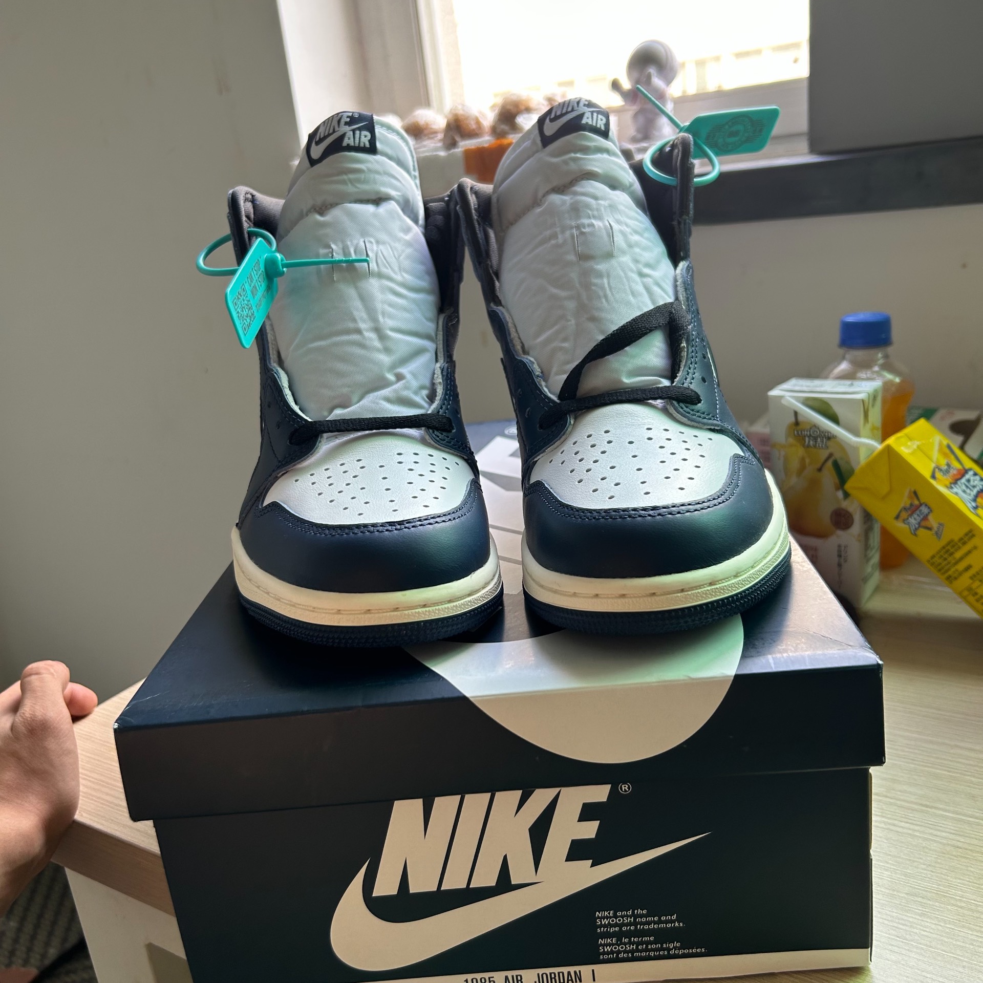 custom review-Jordan Air Jordan 1 High OG 'Midnight Blue' High Top Vintage Баскетбольные Кроссовки Мужские Синий Белый