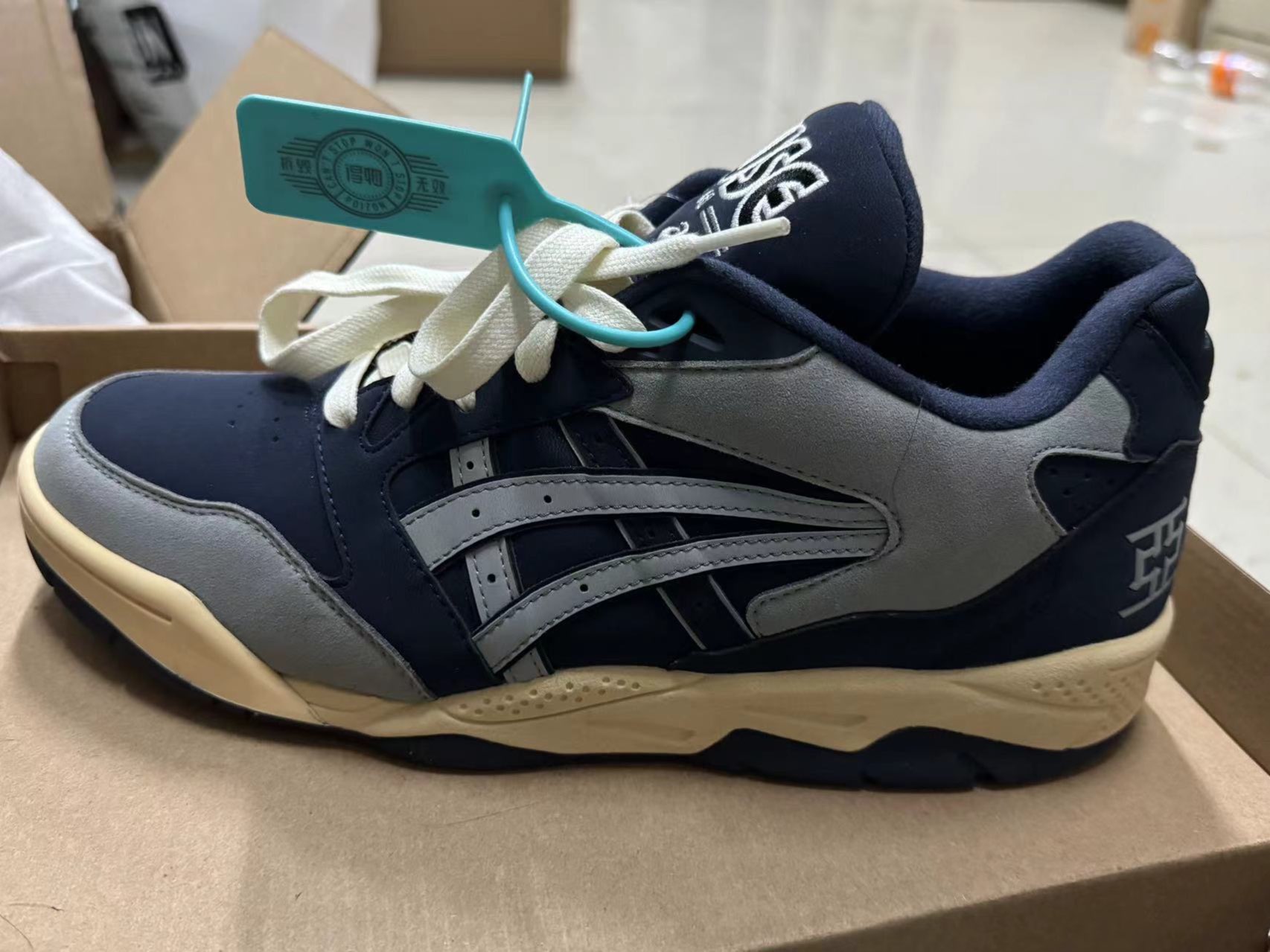 custom review-Asics Гель Fuse Low Топ Винтажные Баскетбольные Кроссовки Унисекс Темно-Синий