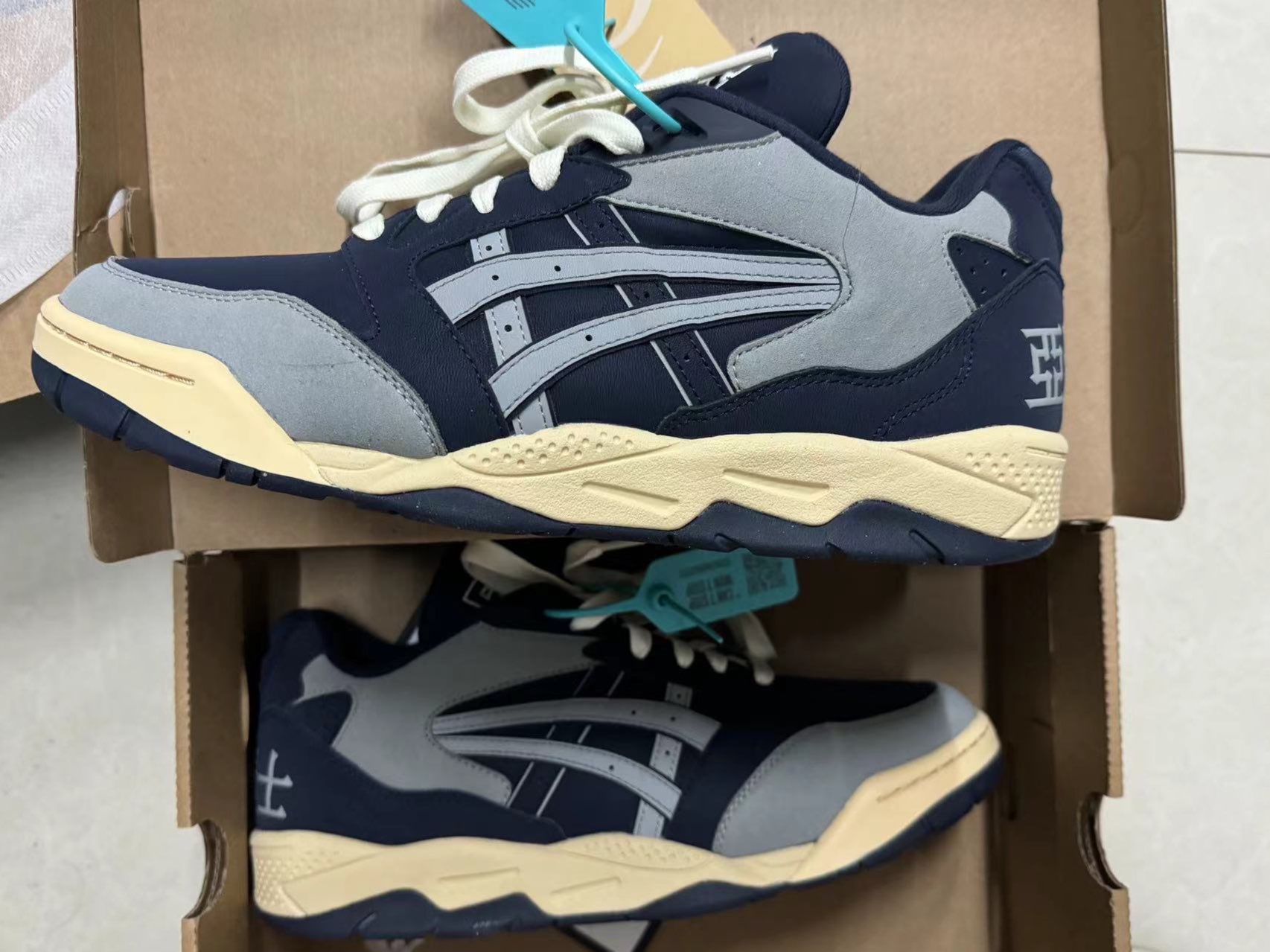 custom review-Asics Гель Fuse Low Топ Винтажные Баскетбольные Кроссовки Унисекс Темно-Синий