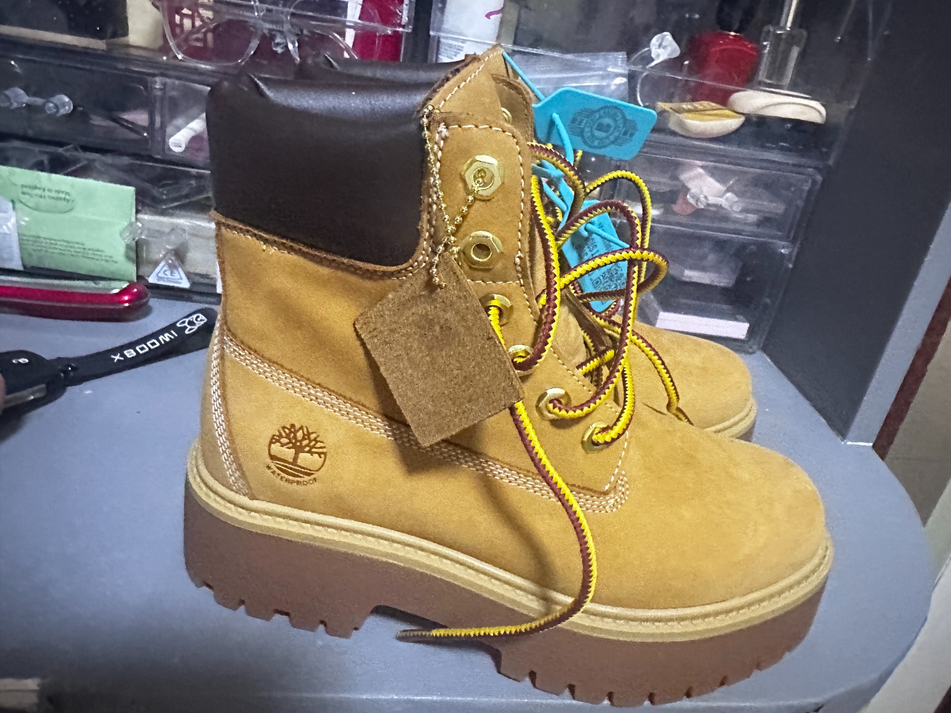 custom review-Timberland Премиум Водонепроницаемый И Износостойкий Короткий Аутдор Женские Желтый