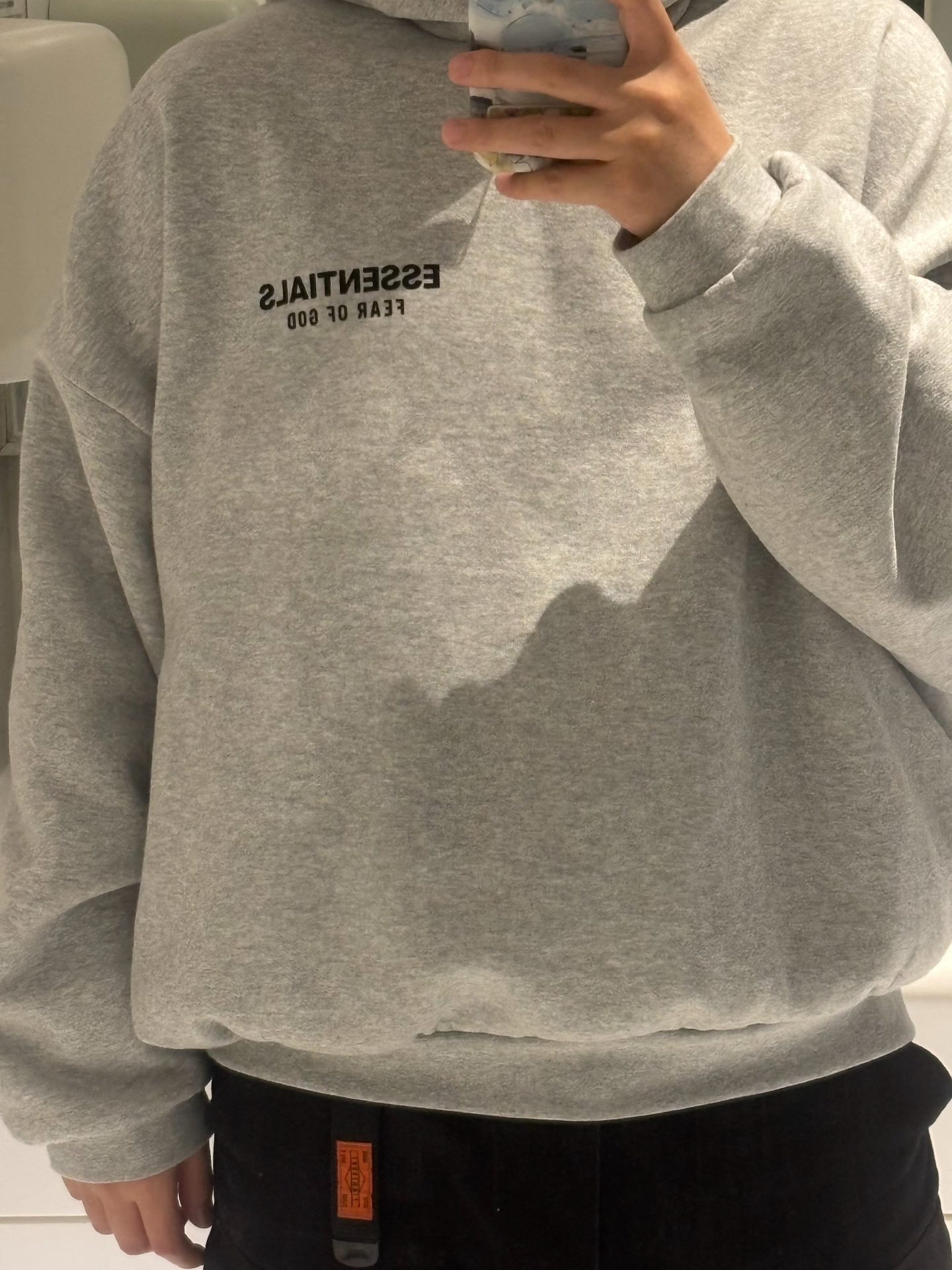 custom review-Fear Of God Essentials Fleece Hoodie