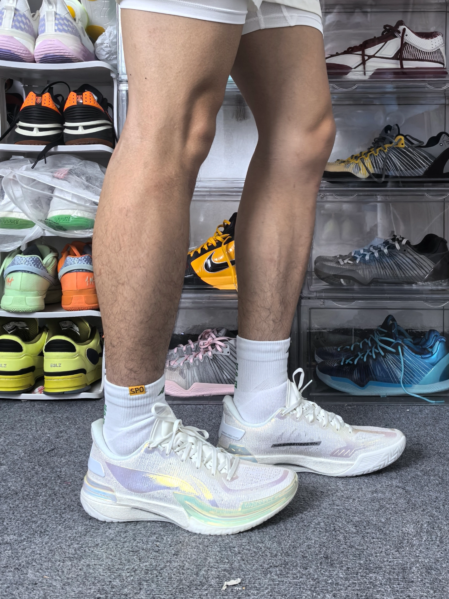 custom review-LiNing Gamma Cushioning Anti Slip And Wear Resistant Support Lightweight Rebound Low Top Basketball Shoes Men's Silver