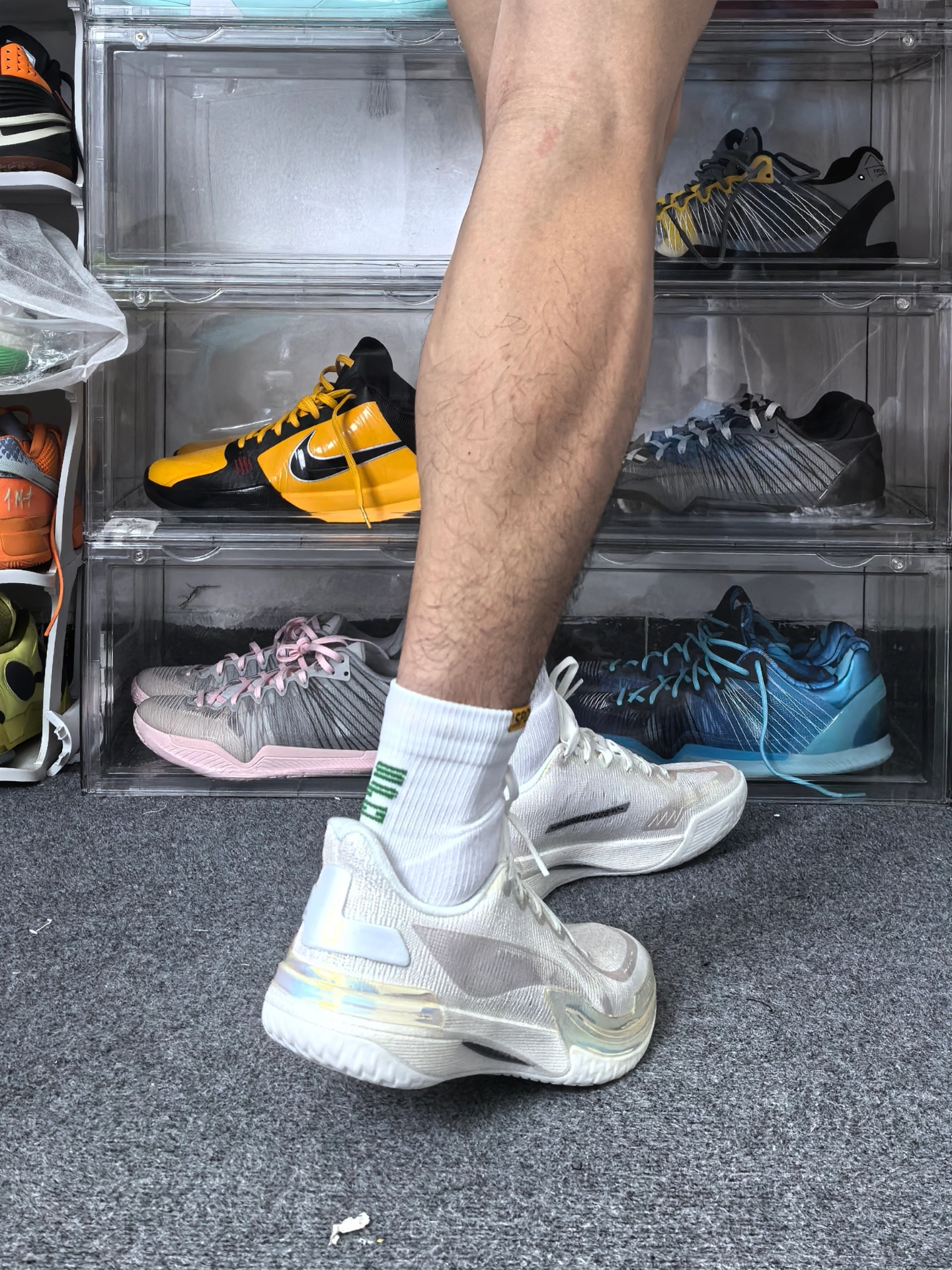 custom review-LiNing Gamma Cushioning Anti Slip And Wear Resistant Support Lightweight Rebound Low Top Basketball Shoes Men's Silver