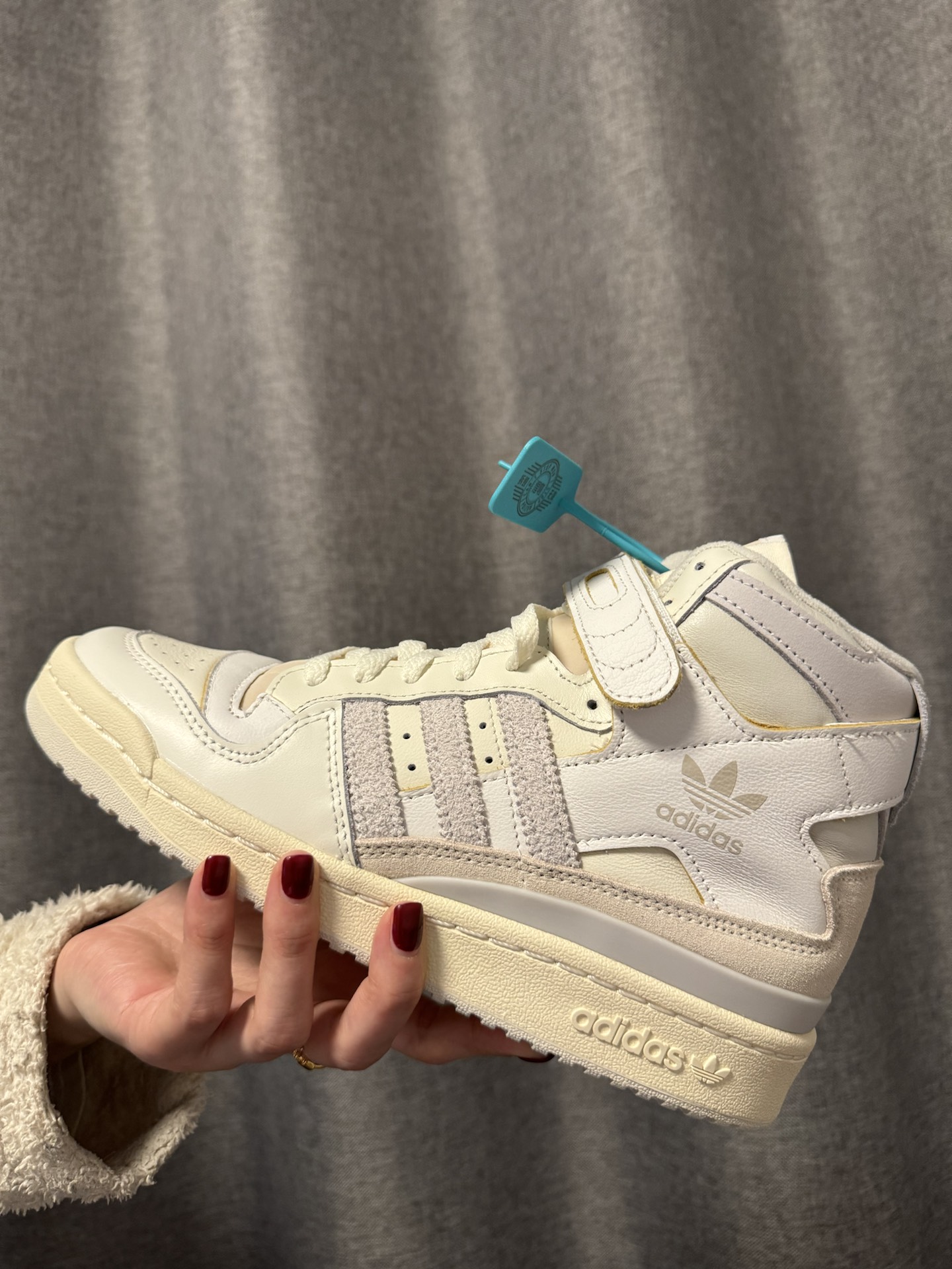 custom review-Adidas Originals FORUM 84 High Abrasion Resistant Высокие Кроссовки для скейтбординга Унисекс Серый Белый