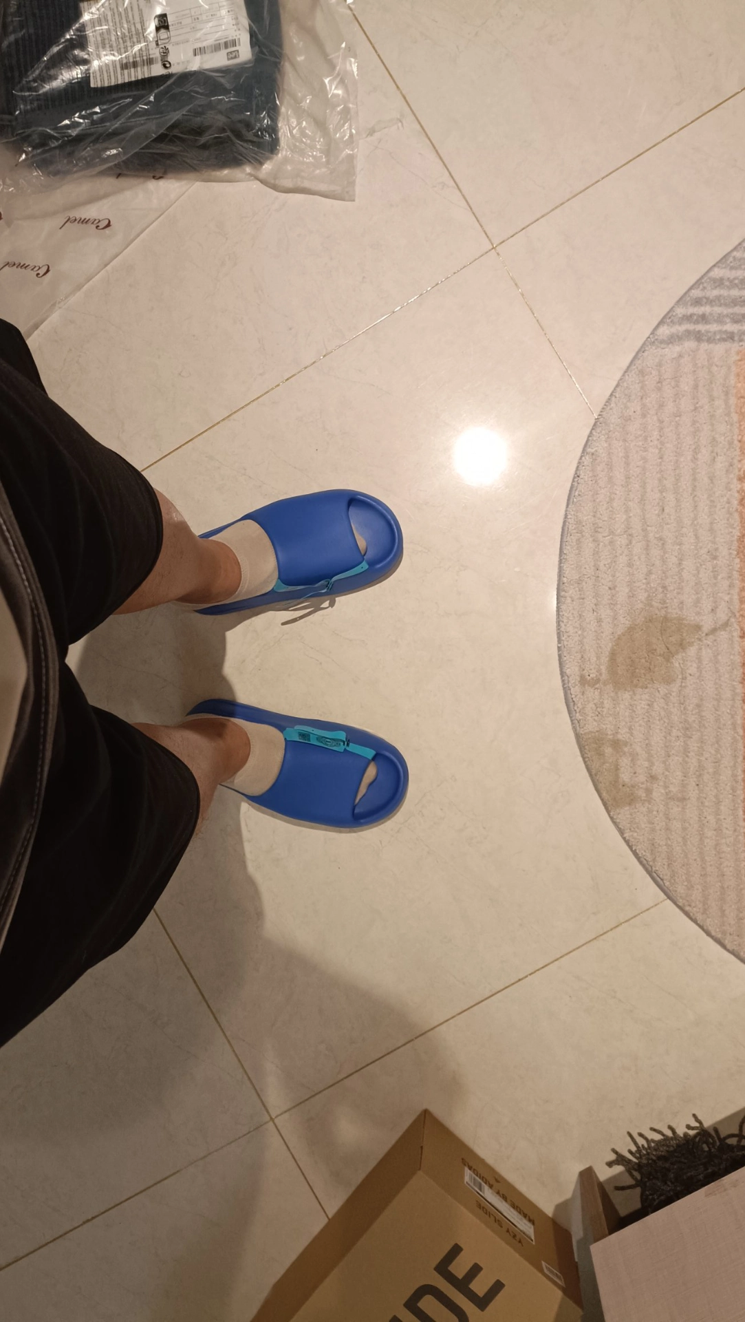 custom review-Adidas Yeezy Slide 'Azure'