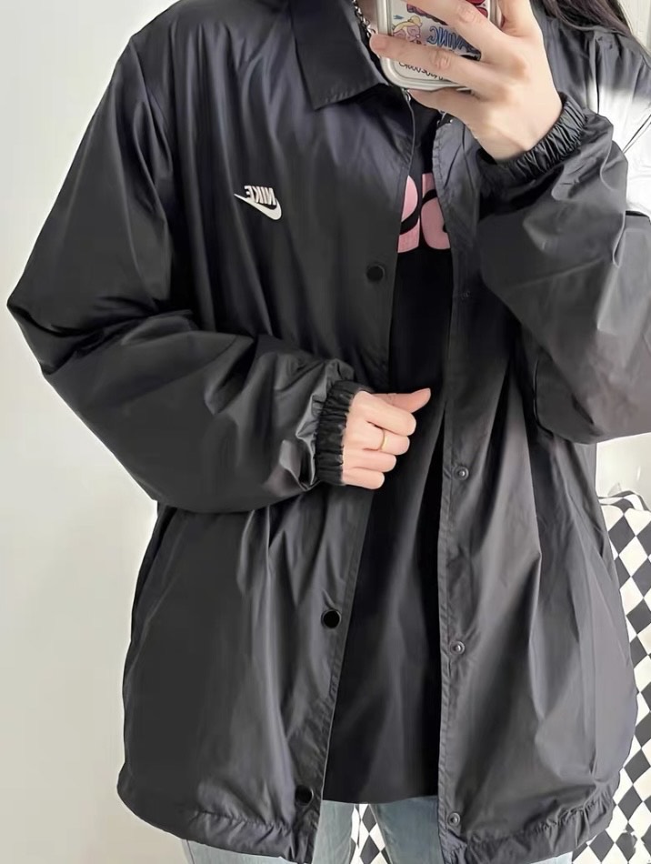 custom review-nike Клуб Куртки и Пальто Мужской Черный