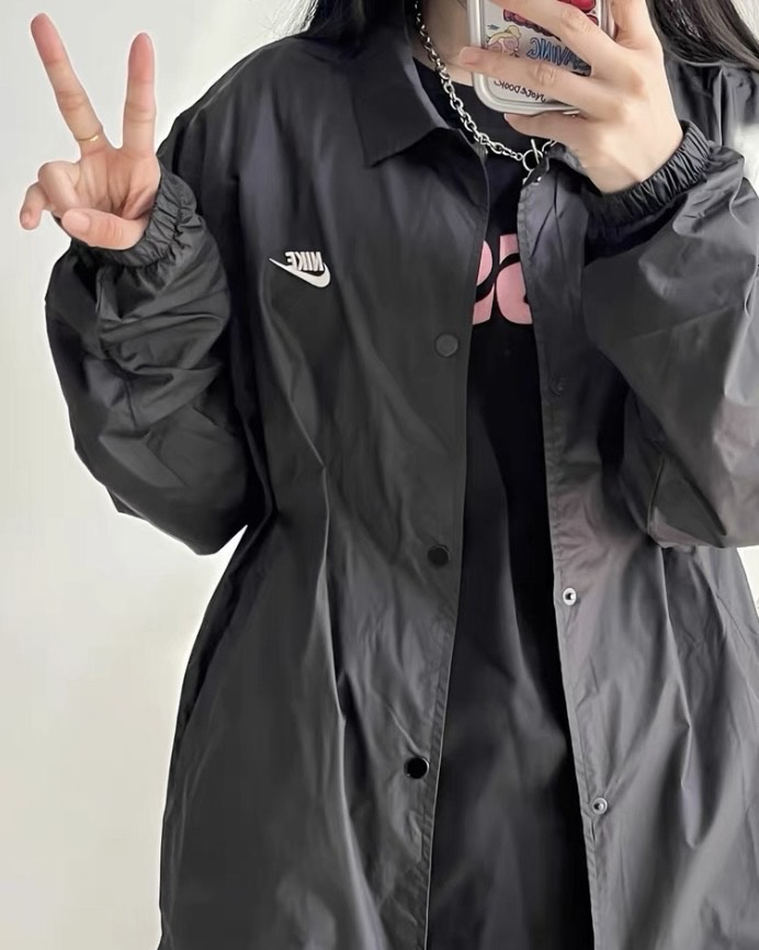 custom review-nike Клуб Куртки и Пальто Мужской Черный