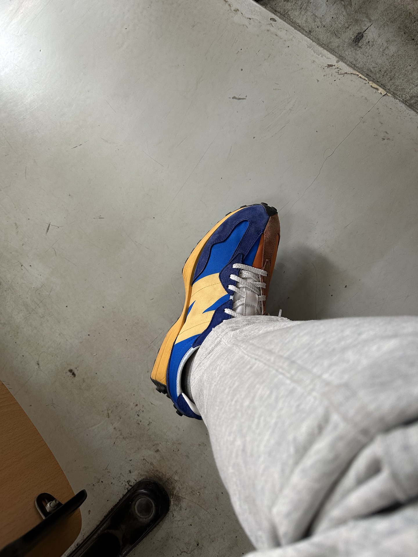 custom review-New Balance NB 327 Low Топ Повседневный Городской Коммутер Беговые кроссовки Унисекс Синий Оранжевый