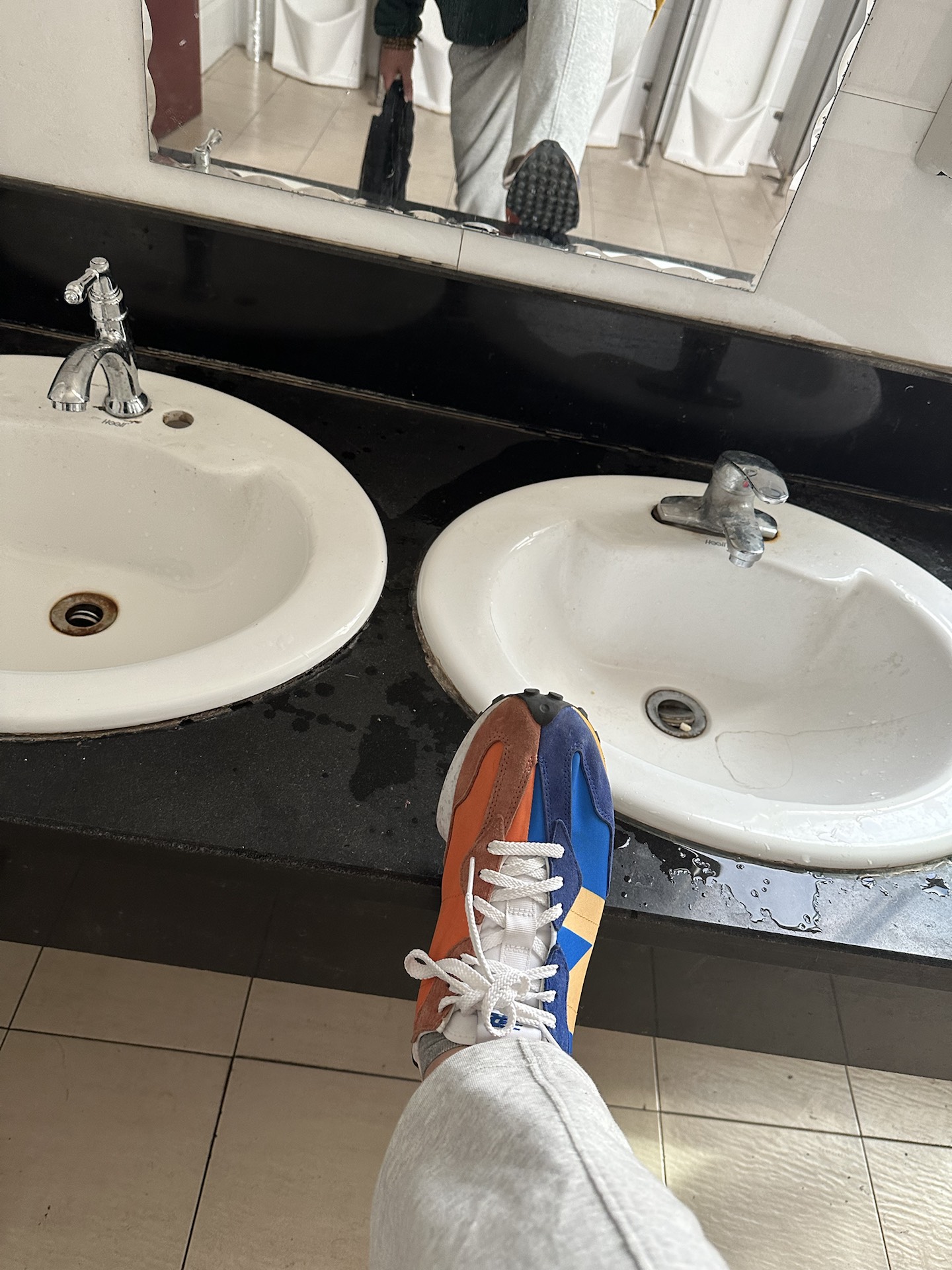 custom review-New Balance NB 327 Low Топ Повседневный Городской Коммутер Беговые кроссовки Унисекс Синий Оранжевый