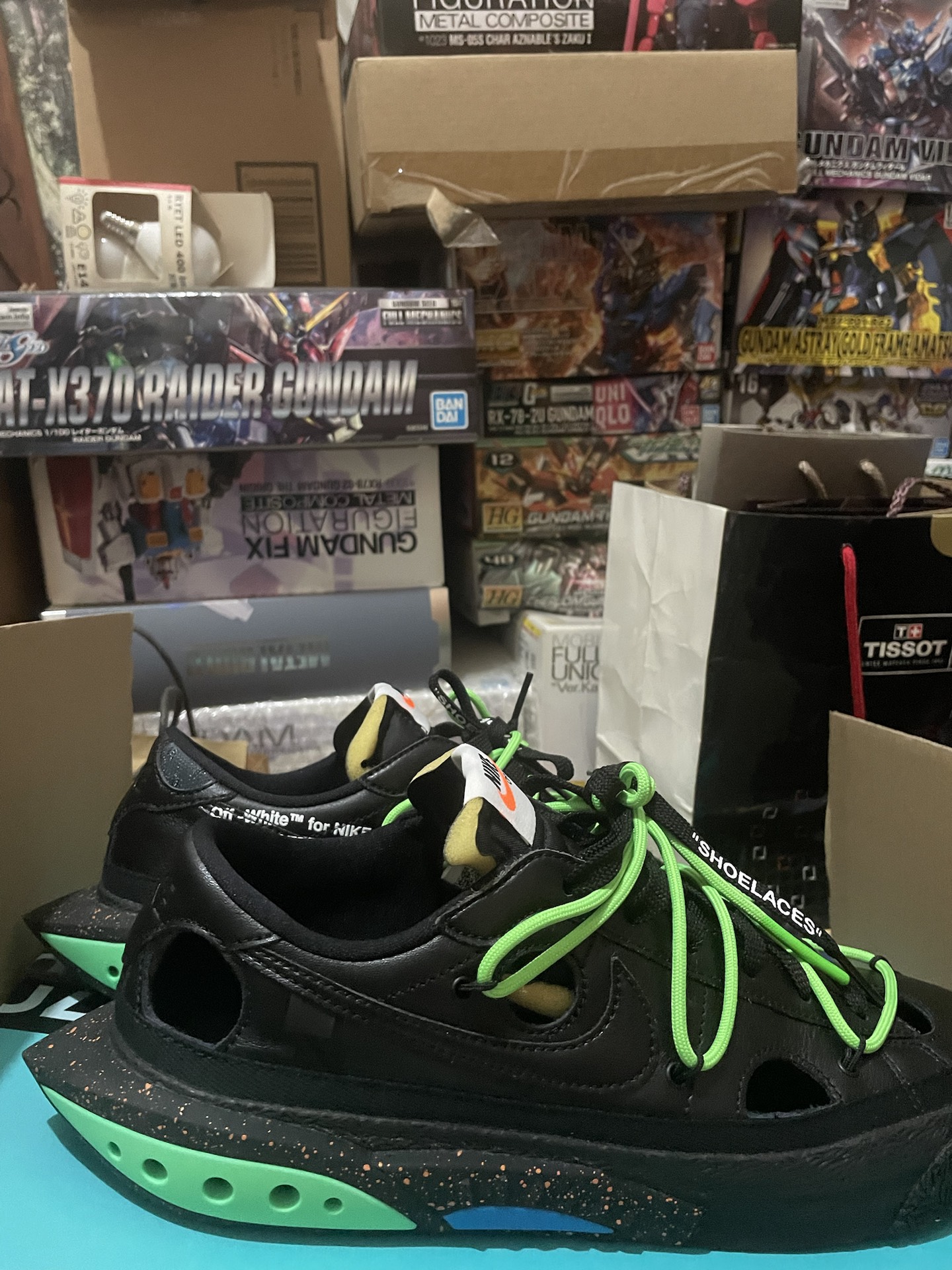 custom review-Off Белый x Nike Blazer 77 'Черный And Electro Зеленый' Низкие Скейтбординг Кроссовки Унисекс Черный Зеленый