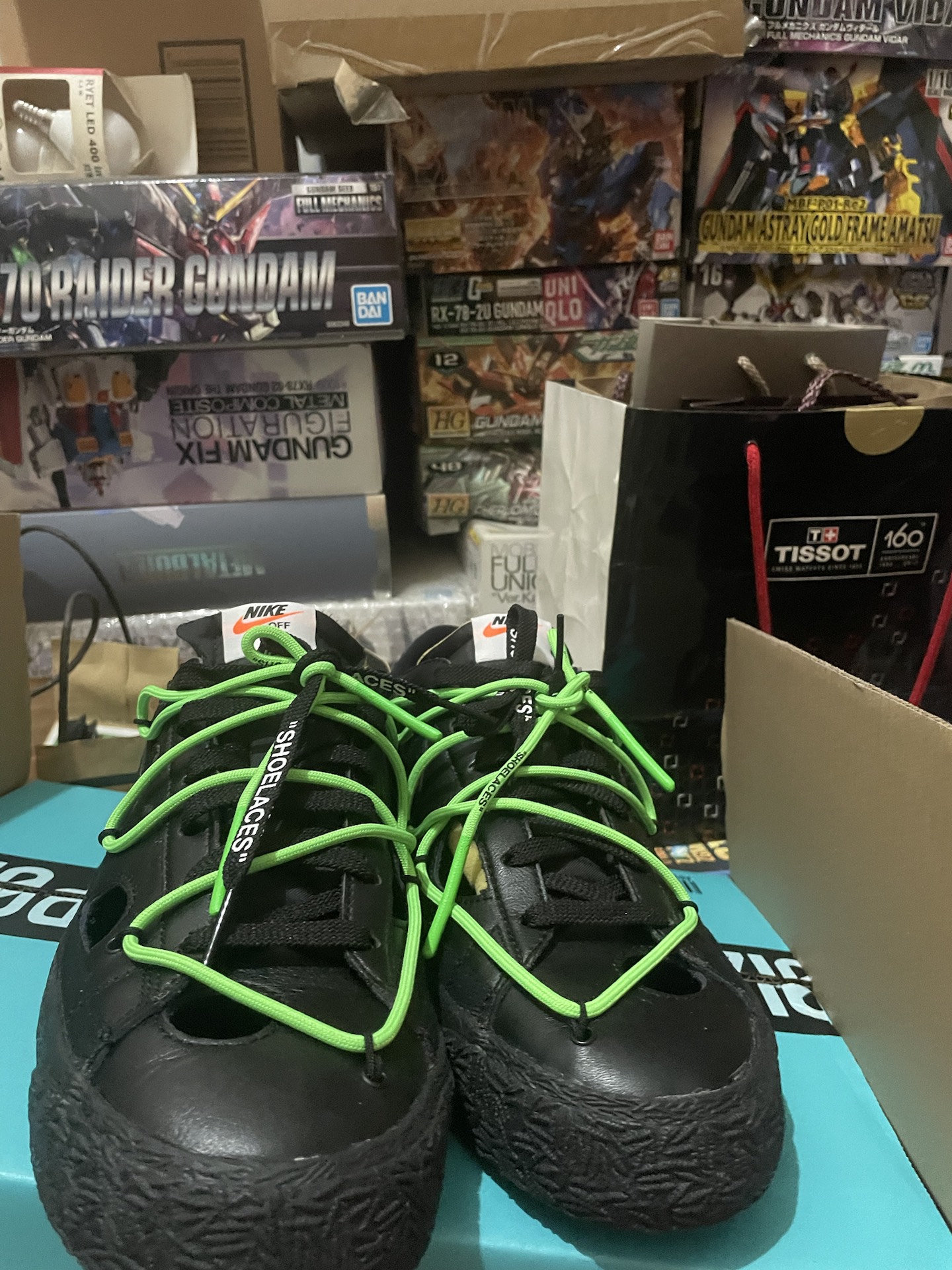 custom review-Off Белый x Nike Blazer 77 'Черный And Electro Зеленый' Низкие Скейтбординг Кроссовки Унисекс Черный Зеленый