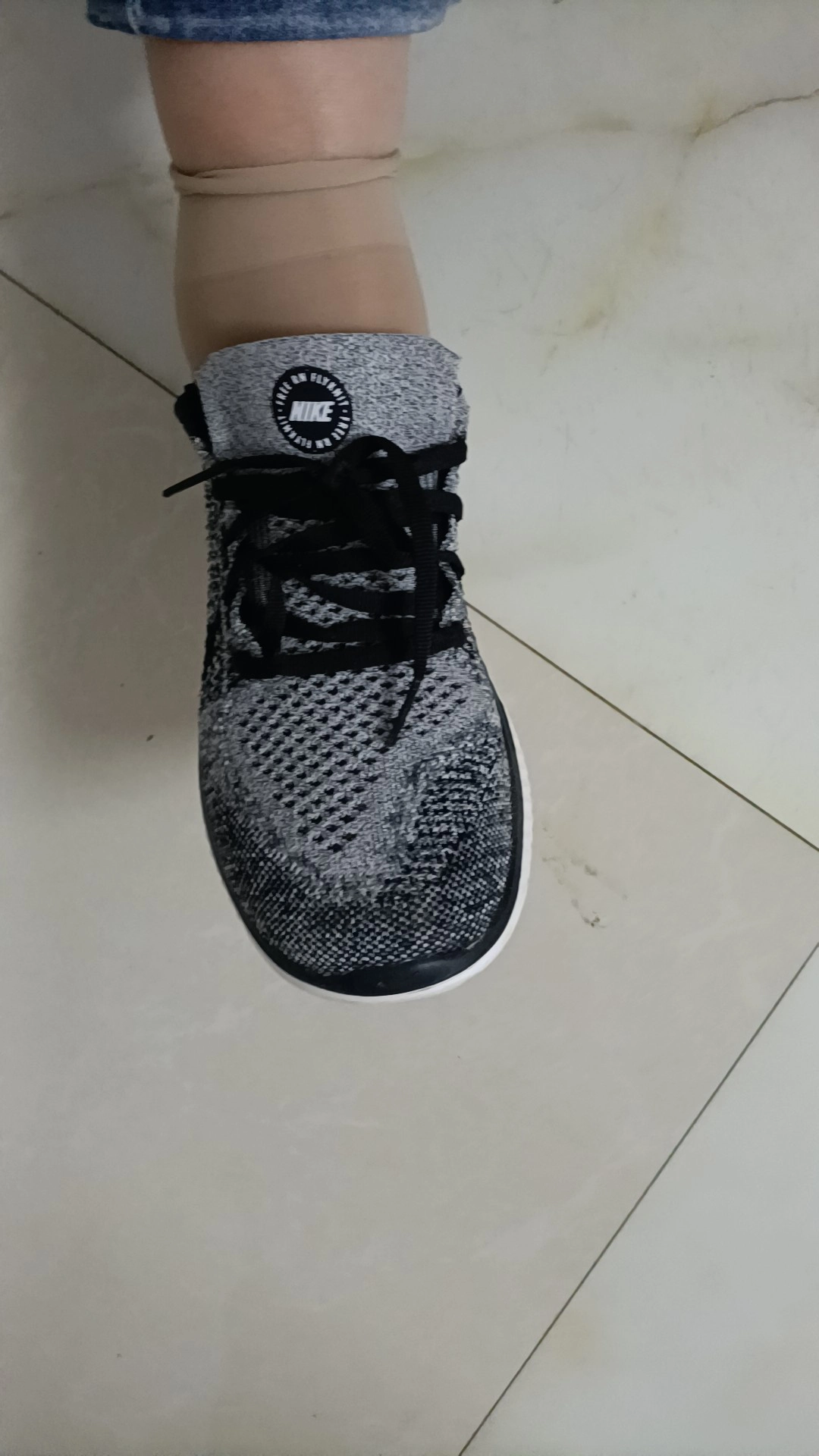 custom review-Nike Free RN 2018 Ткань Дышащий Низкий Топ Спринт Беговые кроссовки Женские Черный Белый
