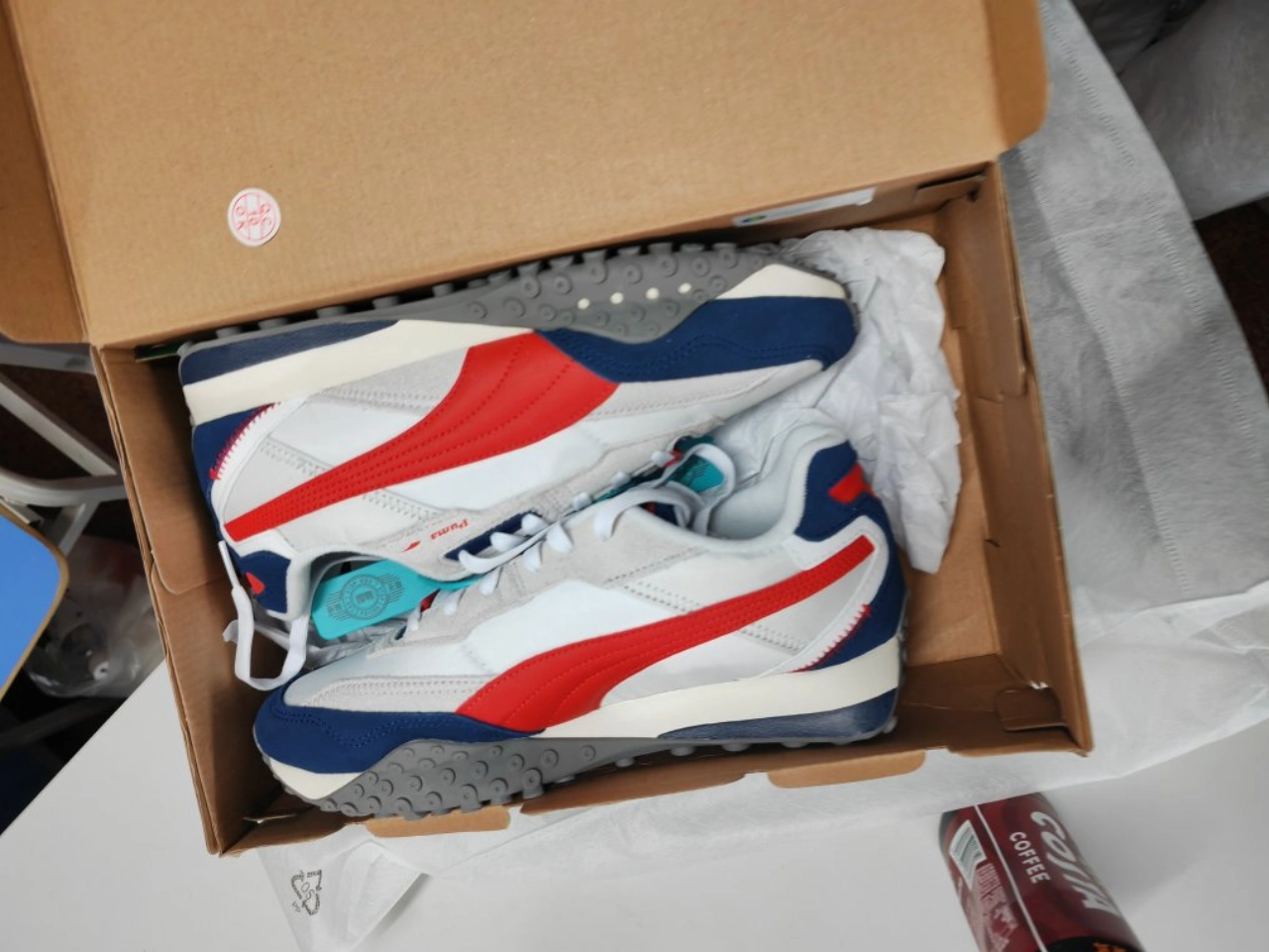 custom review-PUMA Blktop Rider Износостойкий и Легкий Низкий Топ Casual Унисекс Бежевый Красный