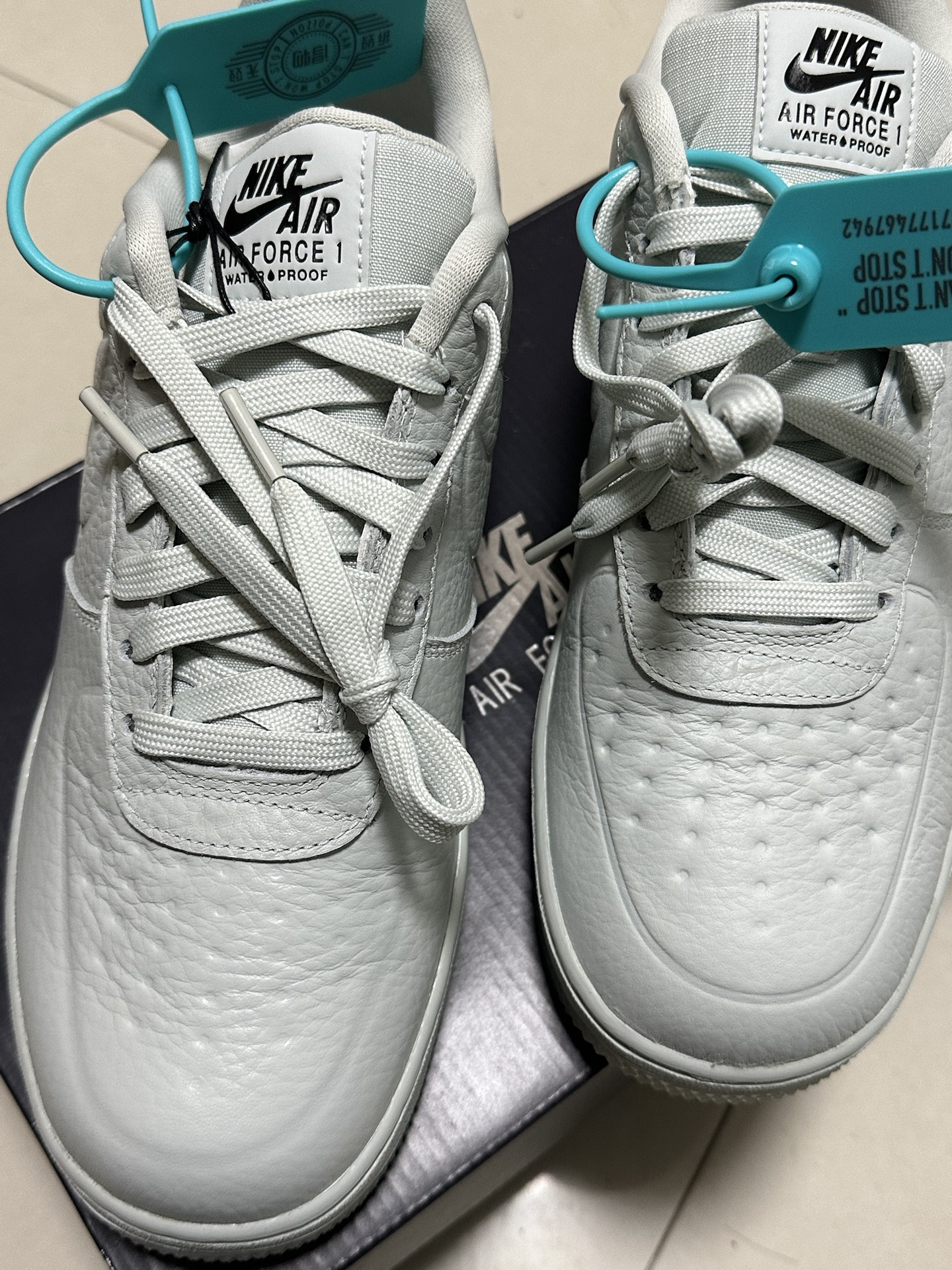 custom review-Nike Air FORCE 1 WP Low Топ Скейтборд Кроссовки Мужские Светло-Серый