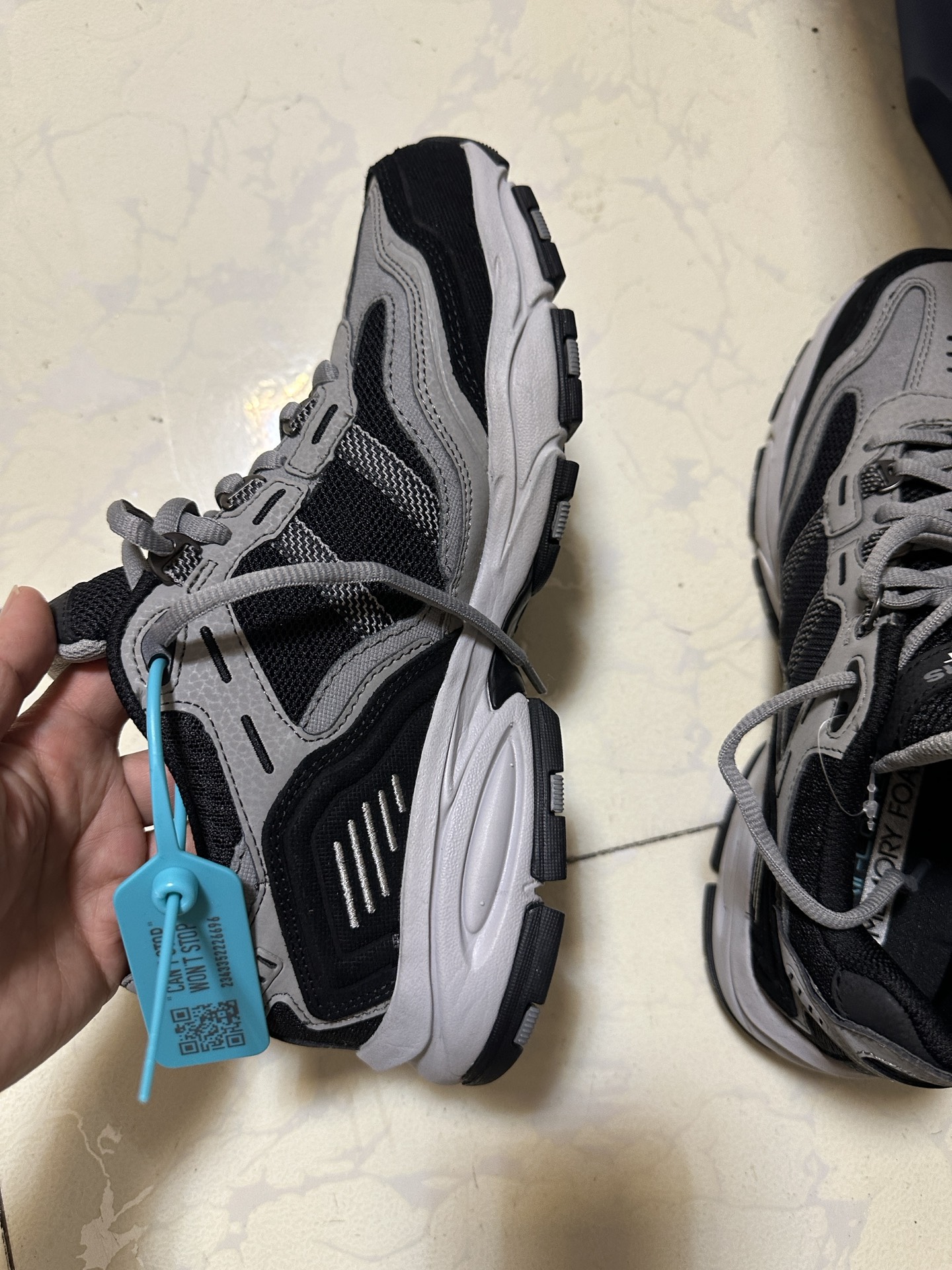 custom review-Skechers Vigor 2,0 Высота Увеличивающие Низкие Топы Повседневные Мужские Черные Серые