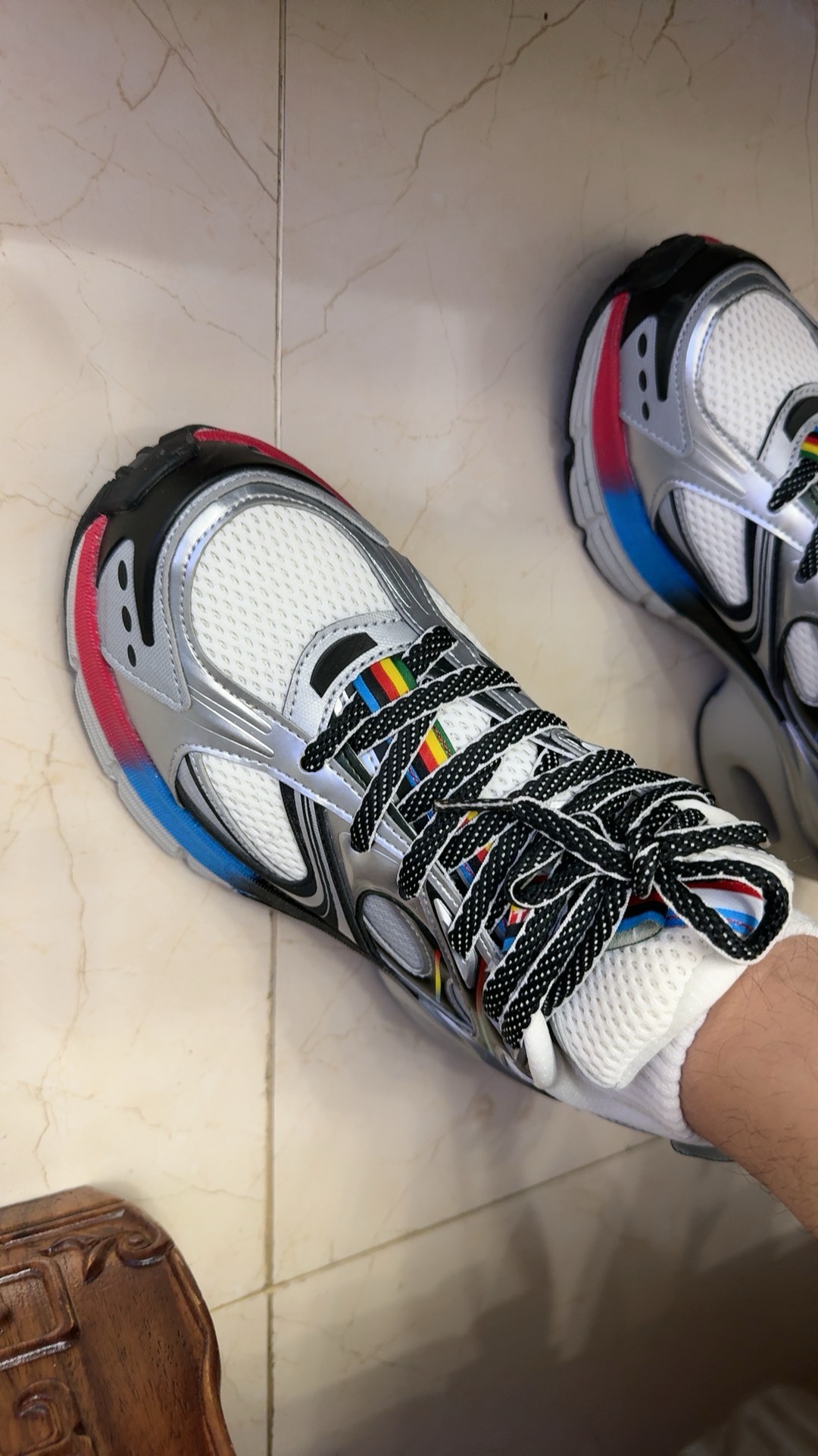 custom review-Anta Cloud Chip Wear Resistant Low Top Casual Shoes Men's White Silver Black