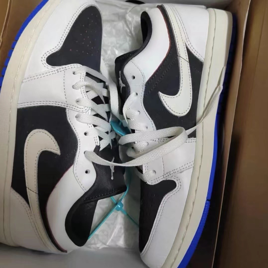 custom review-Jordan Air Jordan 1 Low 'Quai 54' Устойчивые к истиранию Низкие Баскетбольные Кроссовки Мужские Черно-Белые