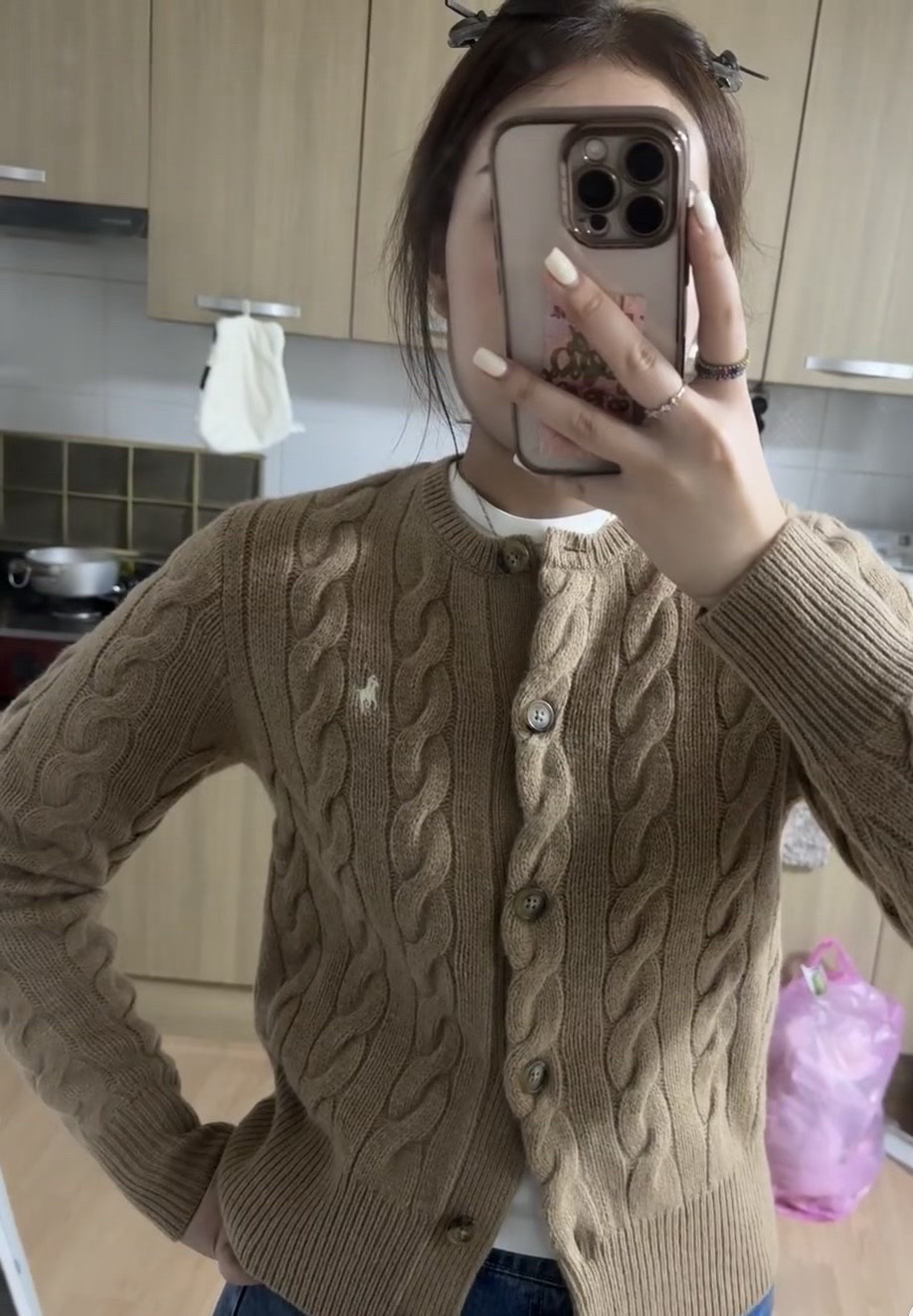 custom review-Polo Ralph Lauren FW21 Свитер Женский Коричневый