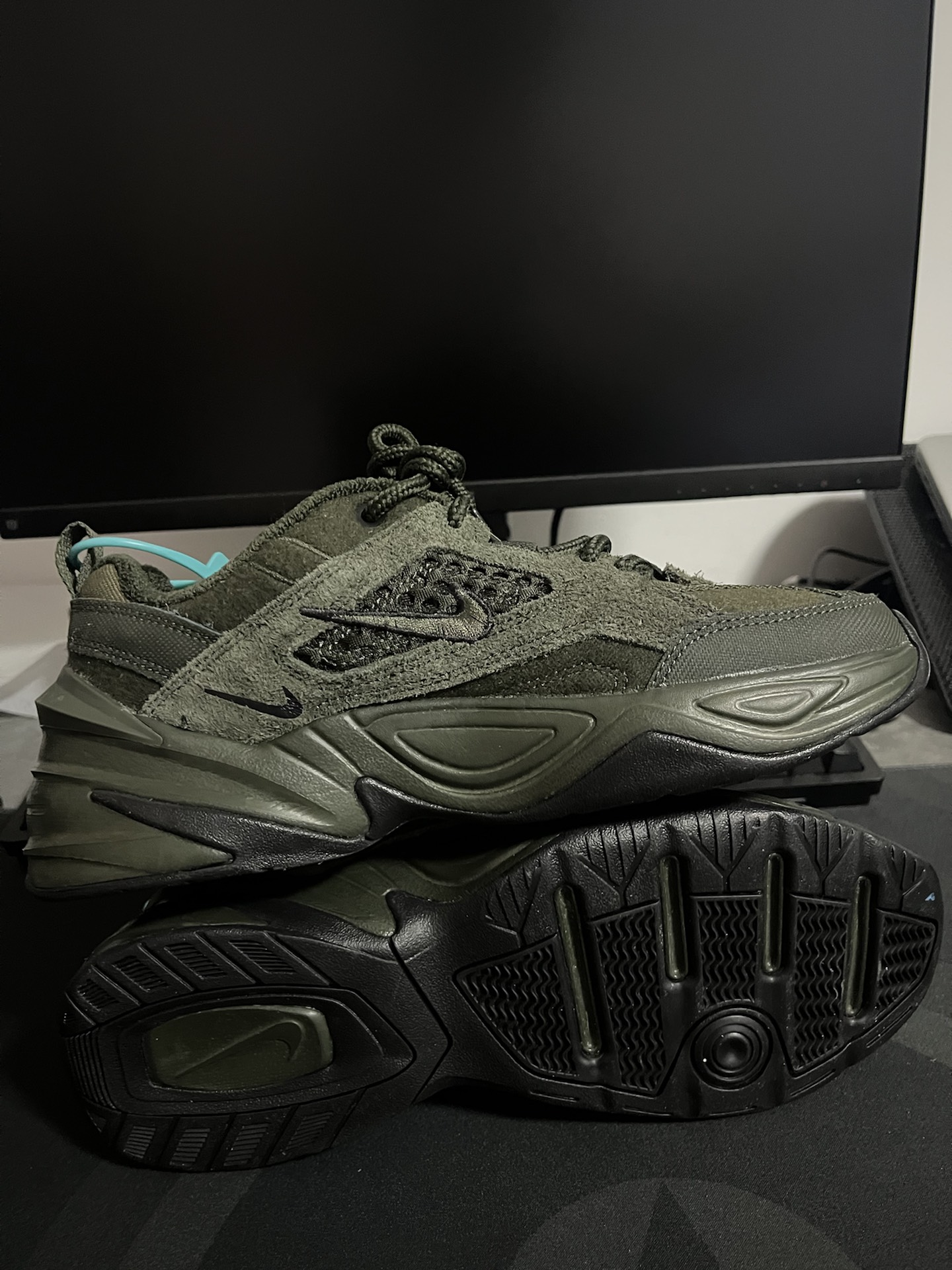 custom review-Nike M2K Tekno SP Sequoia Low Top Crepe Men's Olive Green