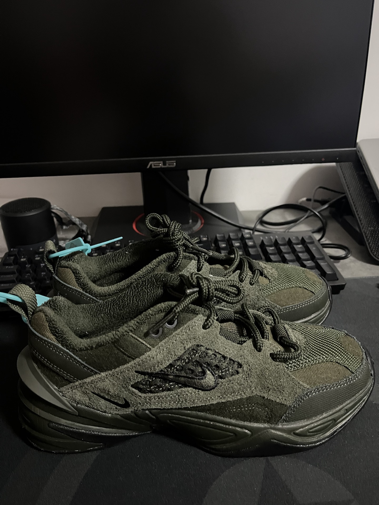 custom review-Nike M2K Tekno SP Sequoia Low Top Crepe Men's Olive Green