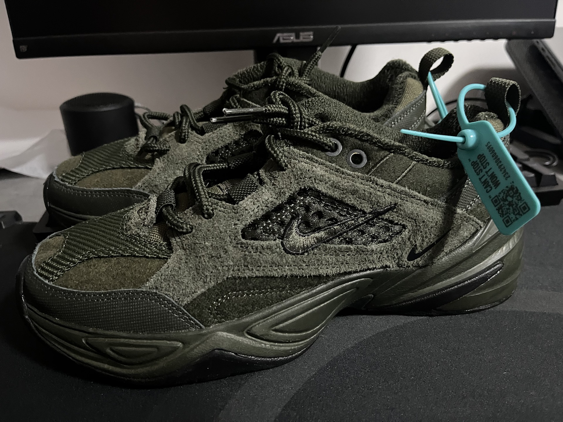 custom review-Nike M2K Tekno SP Sequoia Low Top Crepe Men's Olive Green