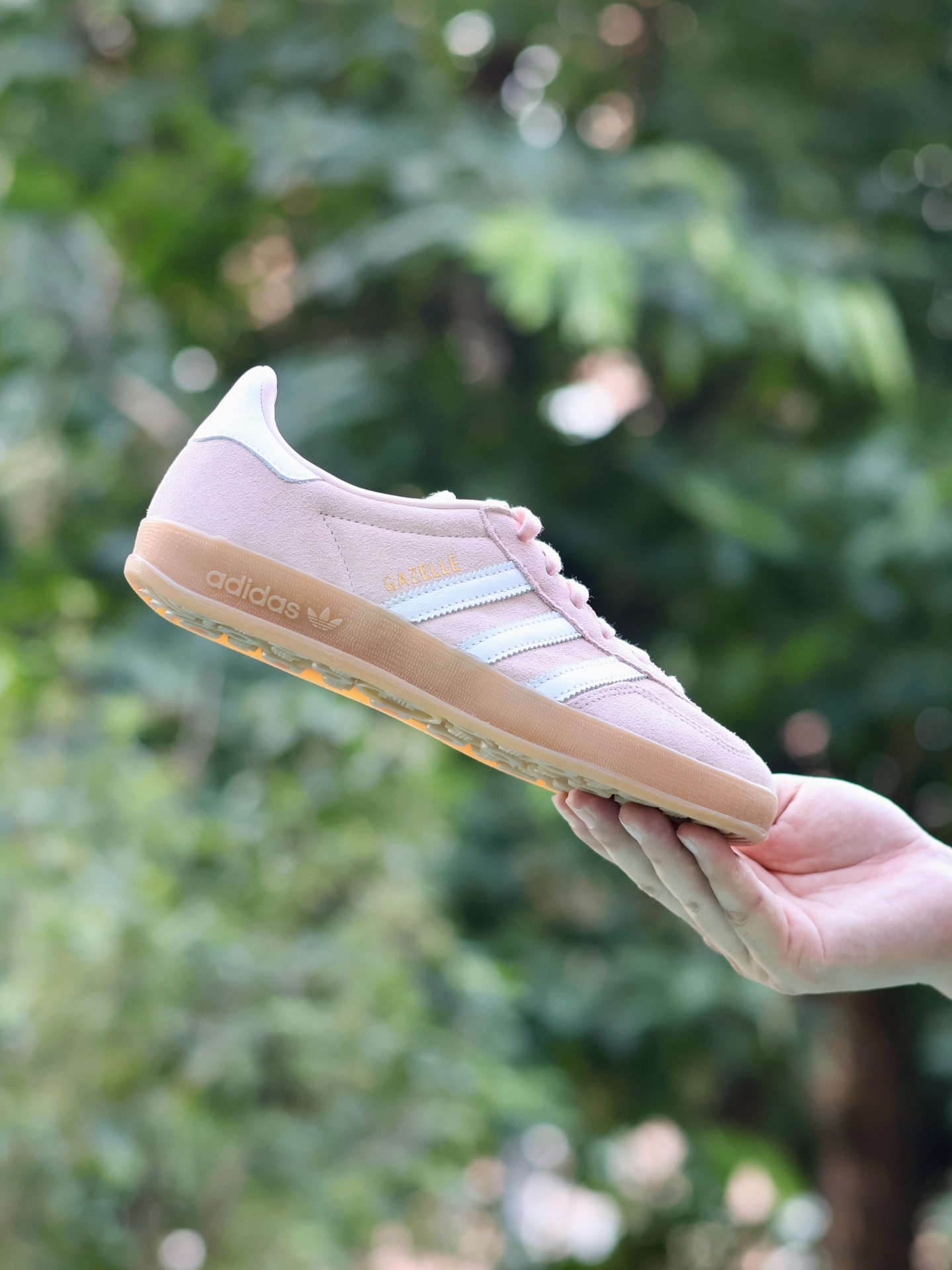 custom review-Adidas Gazelle Indoor Sandy Pink Women's