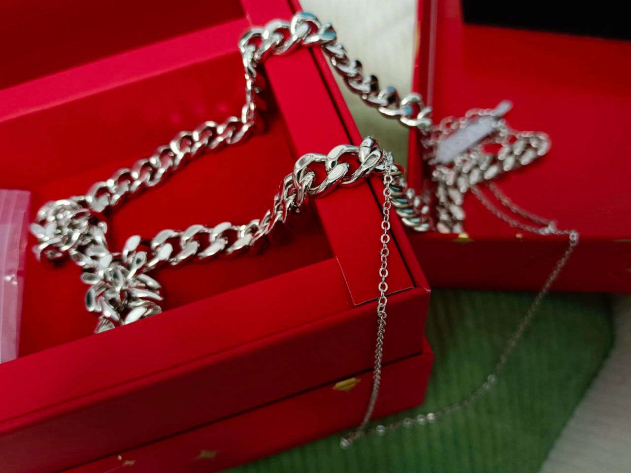 custom review-Abyb Charming Rhodium Покрытый Устойчивый к Окислительному Эффекту Простая Цепь Унисекс